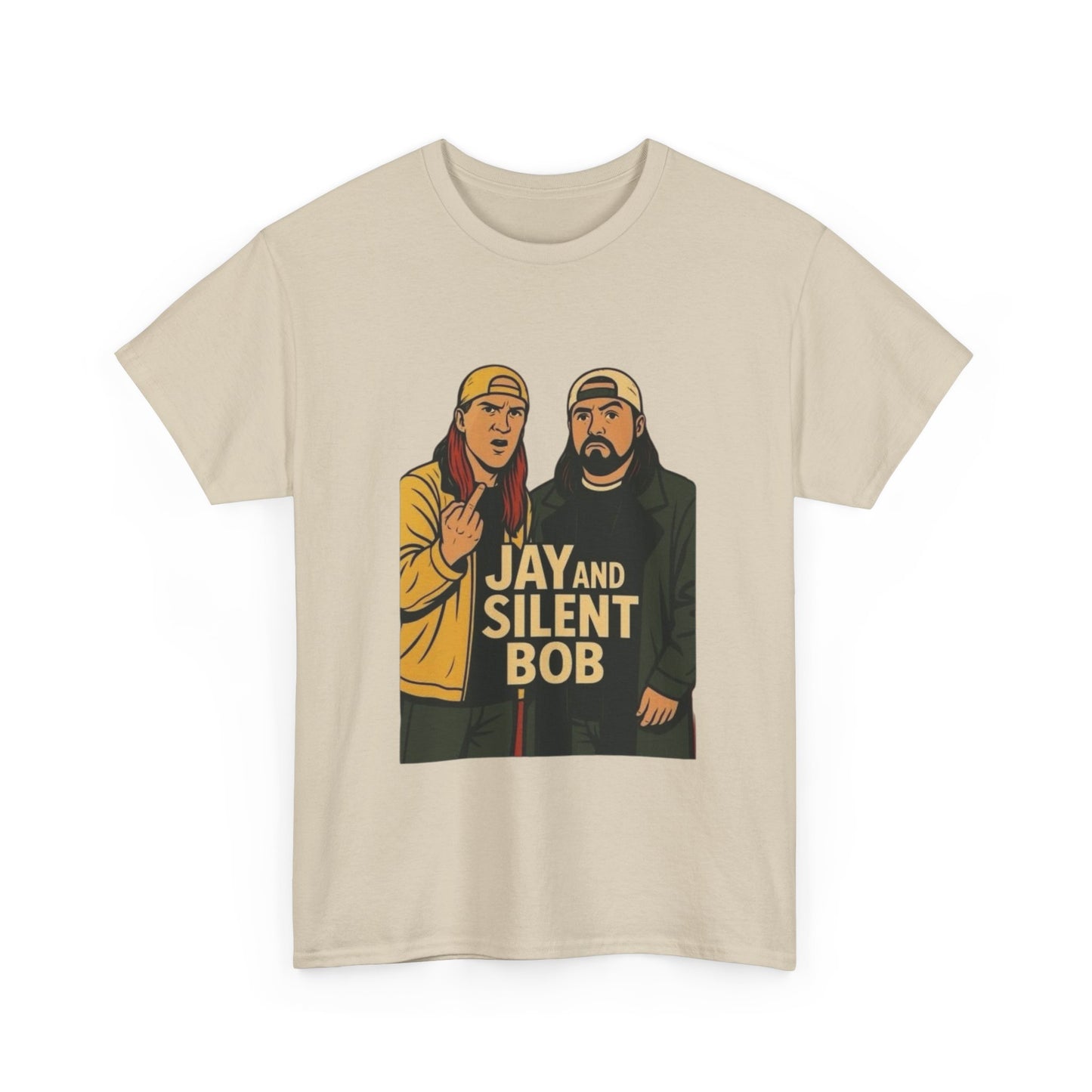 Jay And Silent Bob Comedy Graphic T Shirt NEW Unisex Heavy Cotton Tee