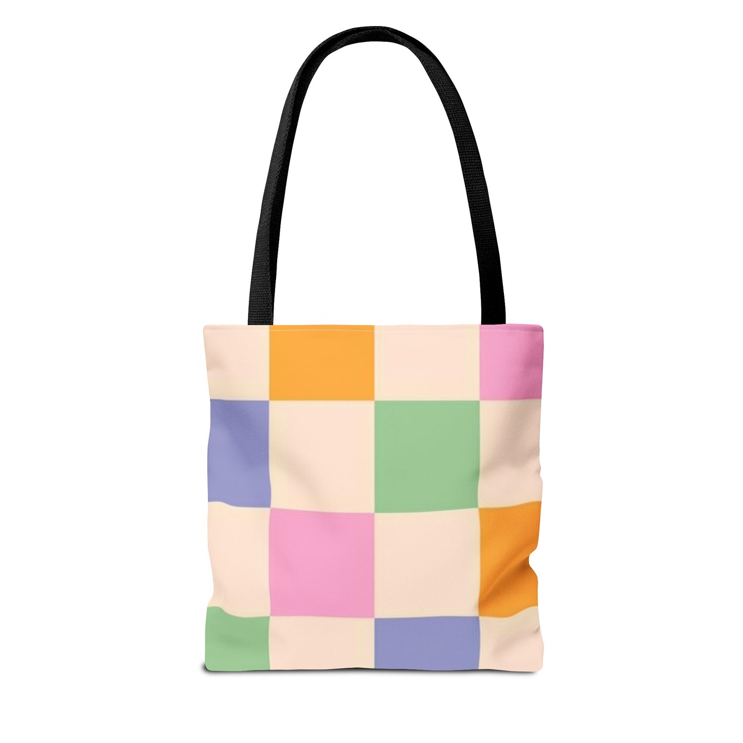 Pink Checkered All Over Print BRAND NEW Purse - Pocketbook - Travel Tote Bag
