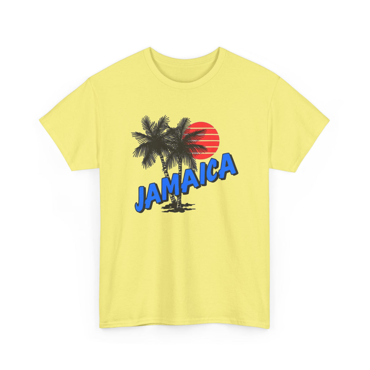 Jamaica Graphic T Shirt Men's Tropical Beach Retro Heavy Cotton Tee