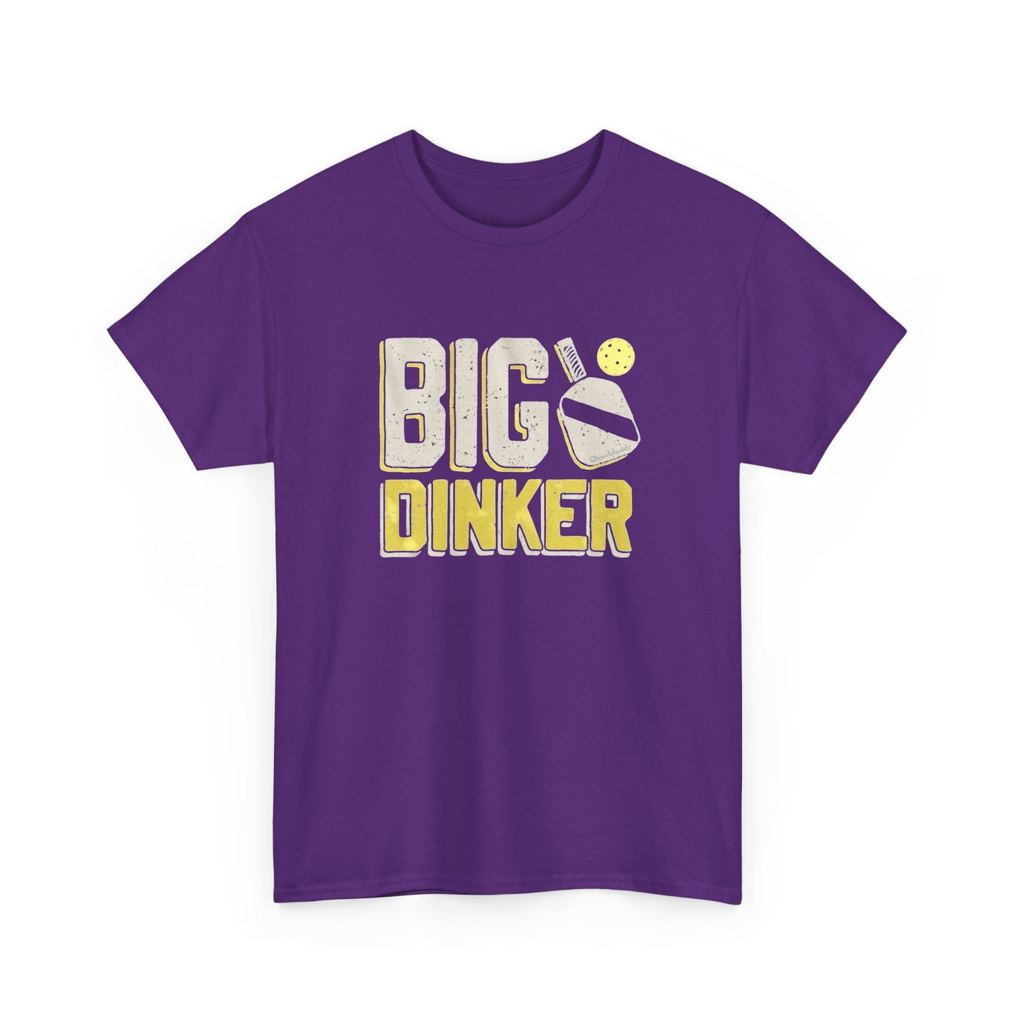 Big Dinker Pickle Ball Graphic T Shirt NEW Unisex Heavy Cotton Tee