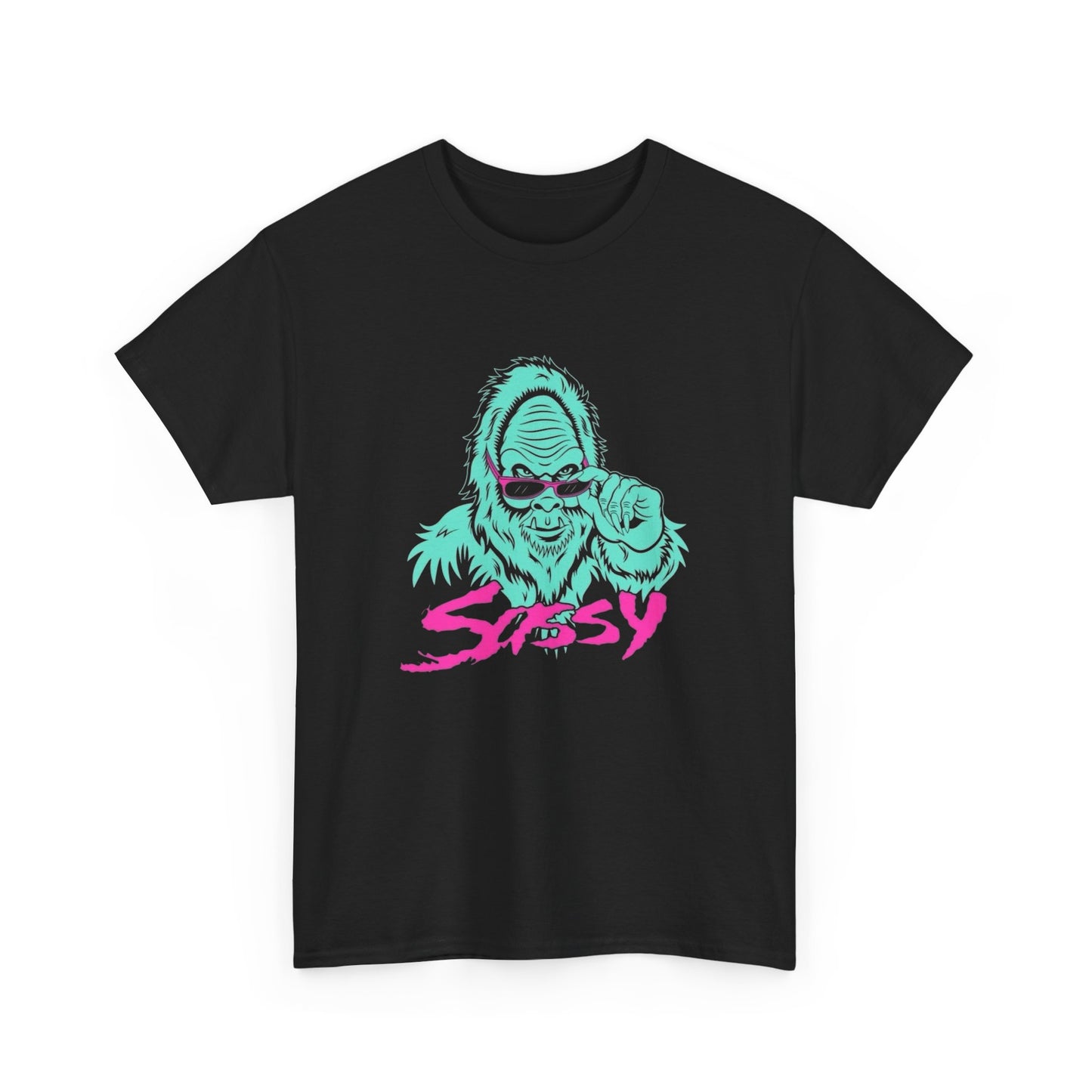 Sassy Bigfoot Funny Graphic T Shirt NEW Unisex Heavy Cotton Tee