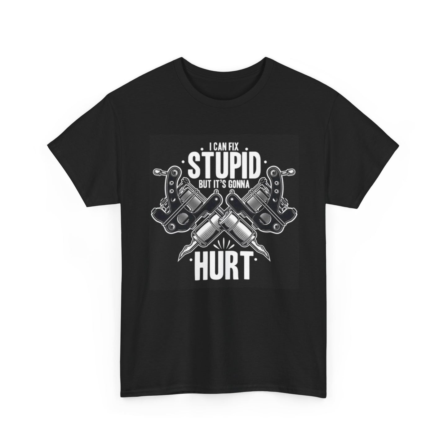 Stupid Tattoos Graphic T Shirt Funny Tattoo Shop Vintage Unisex Heavy Cotton Tee