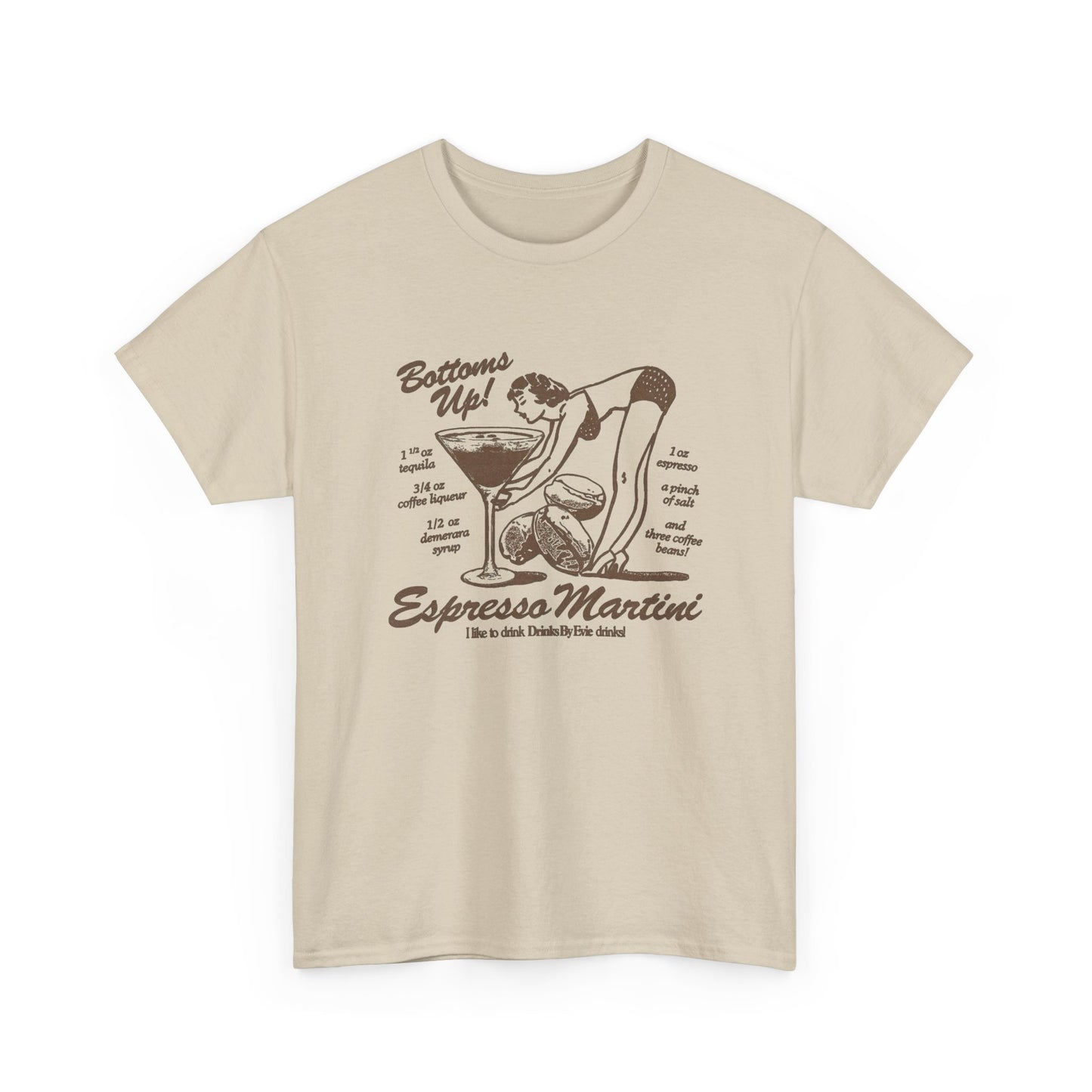 Espresso Martini Graphic T Shirt NEW Unisex Heavy Cotton Tee