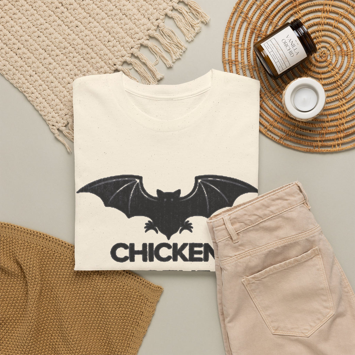 Chicken Of The Cave Graphic T Shirt Men's Comedy Heavy Cotton Tee