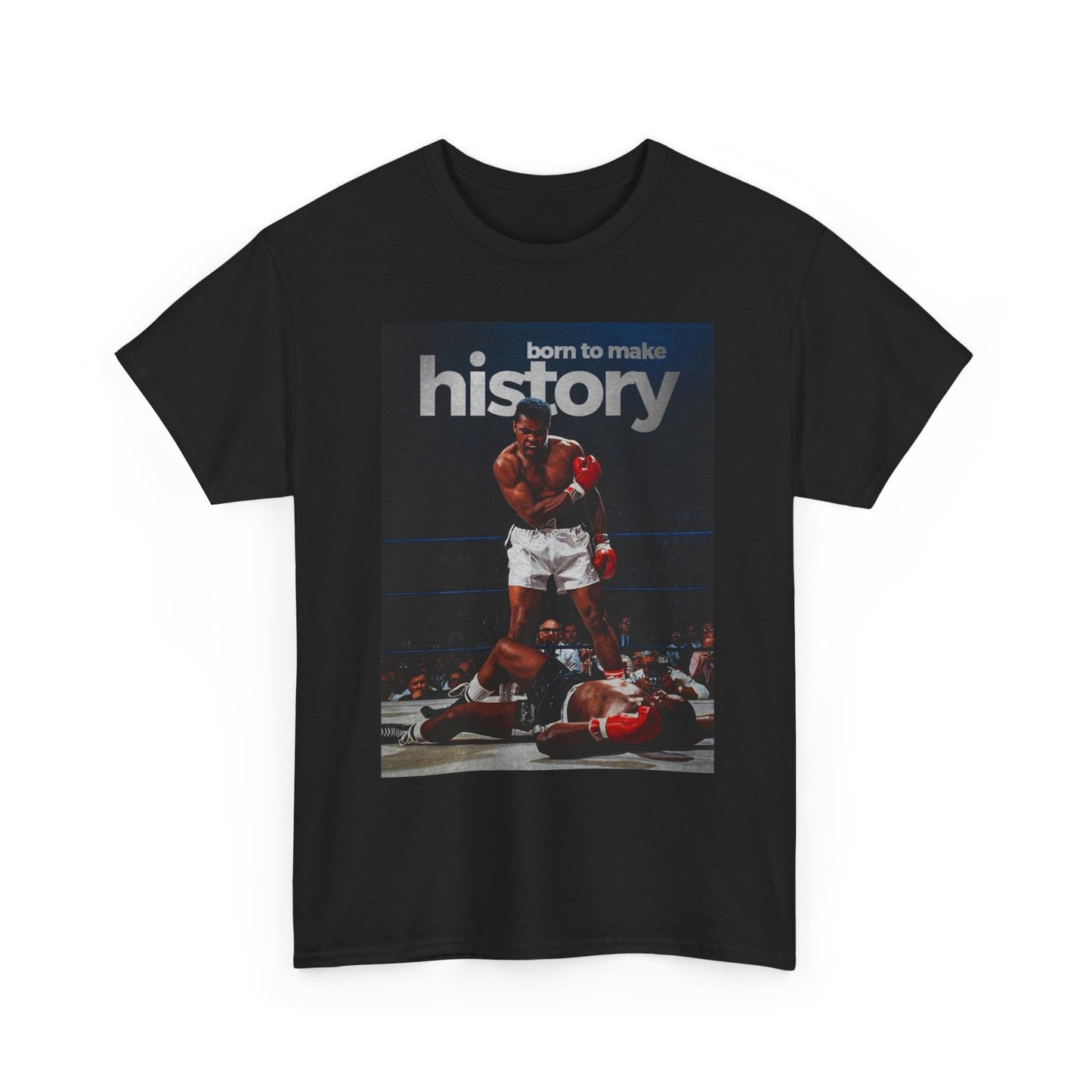 Muhammad Ali Motivation Vintage Graphic T Shirt S-5XL Unisex Heavy Cotton Tee