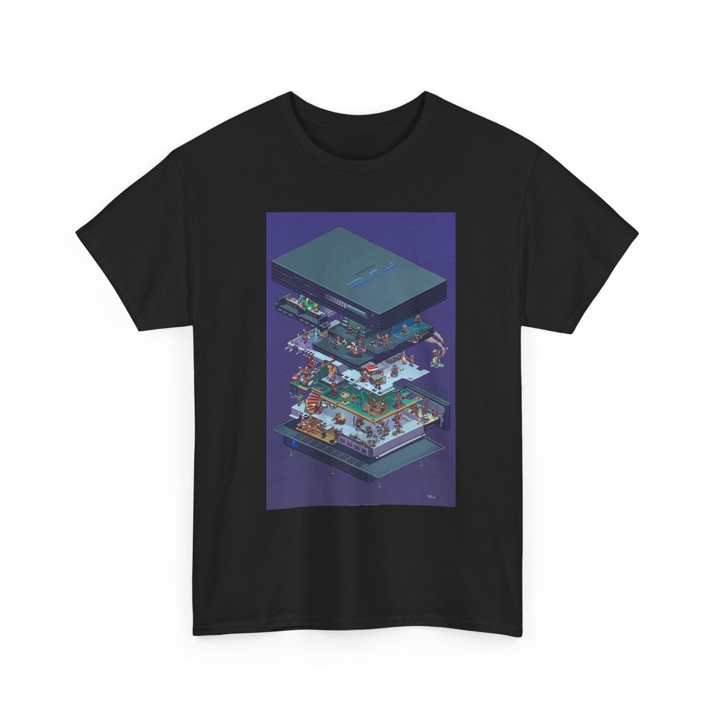 N64 Playstation Tshirt Open Console Ps1 Retro Gaming Unisex Heavy Cotton Tee 1