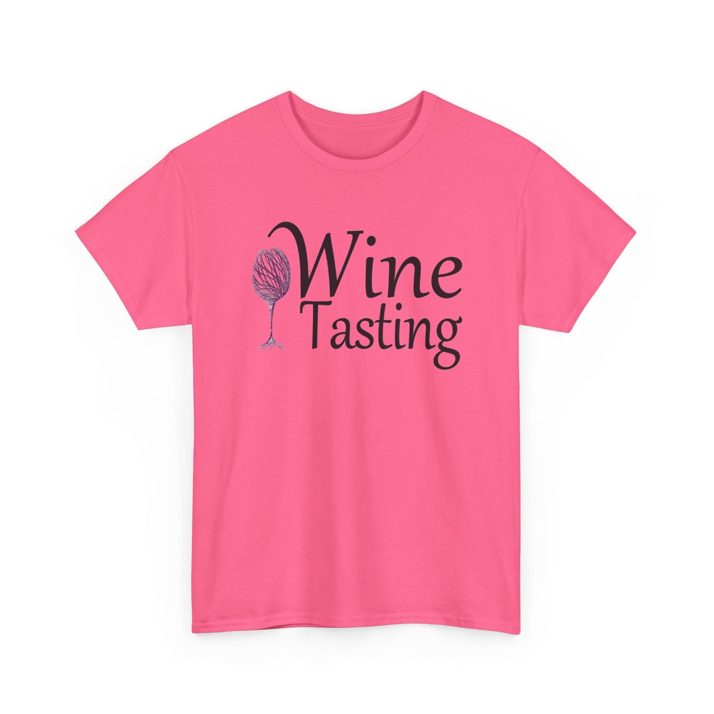 Wine Tasting Glass T Shirt Retro Girly Cute Graphic Unisex Heavy Cotton Tee