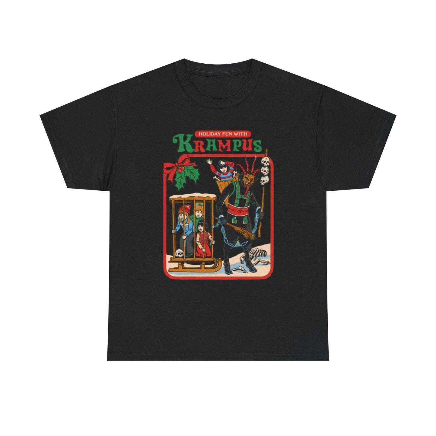Holiday Fun With krampus Funny Graphic T Shirt Christmas Merry Unisex Holidays