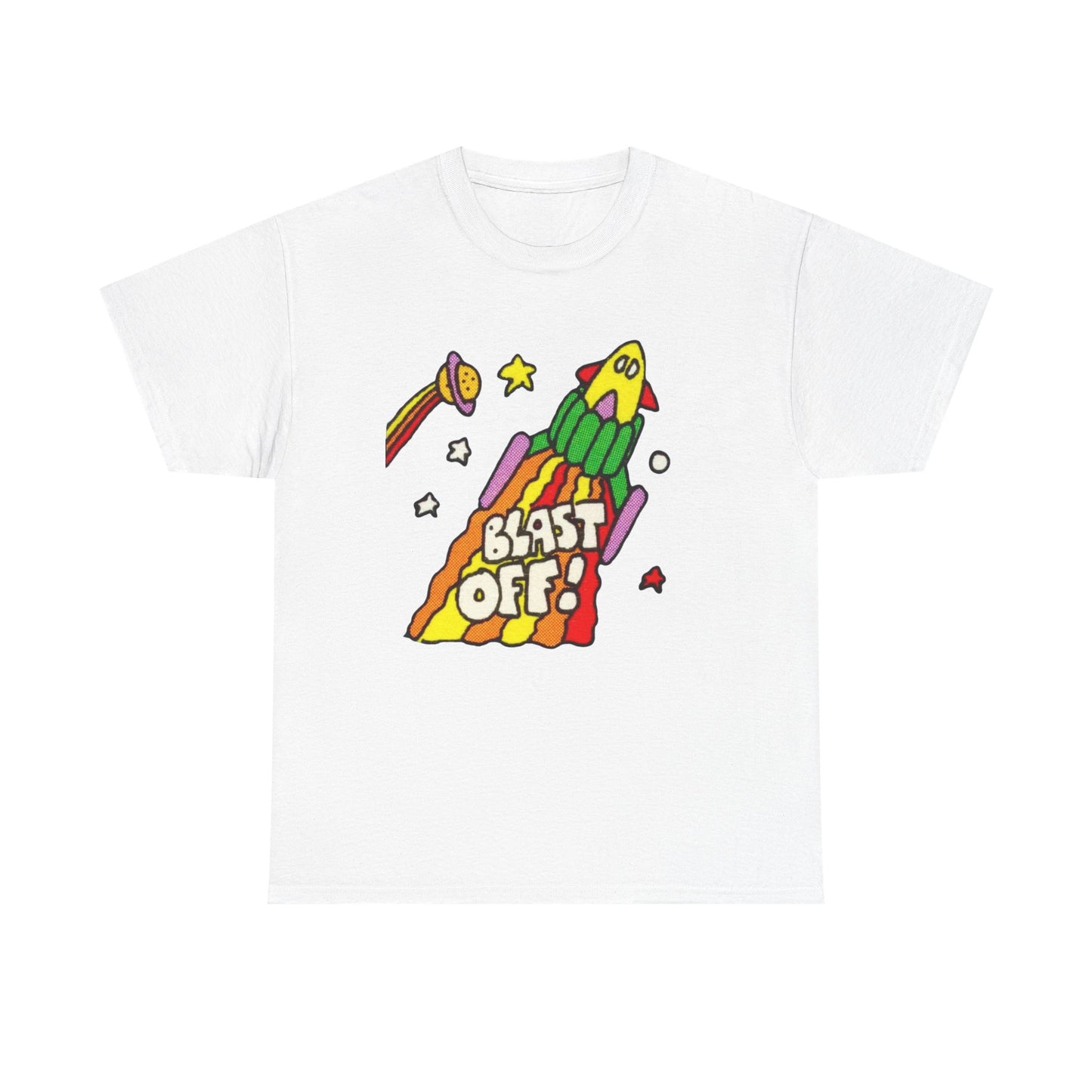 Its Time To Blast Off Vintage 90's Graphic T Shirt Unisex Heavy Cotton Tee