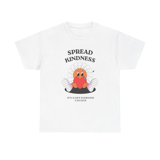 Spread Kindness Graphic T Shirt Unisex Heavy Cotton Tee