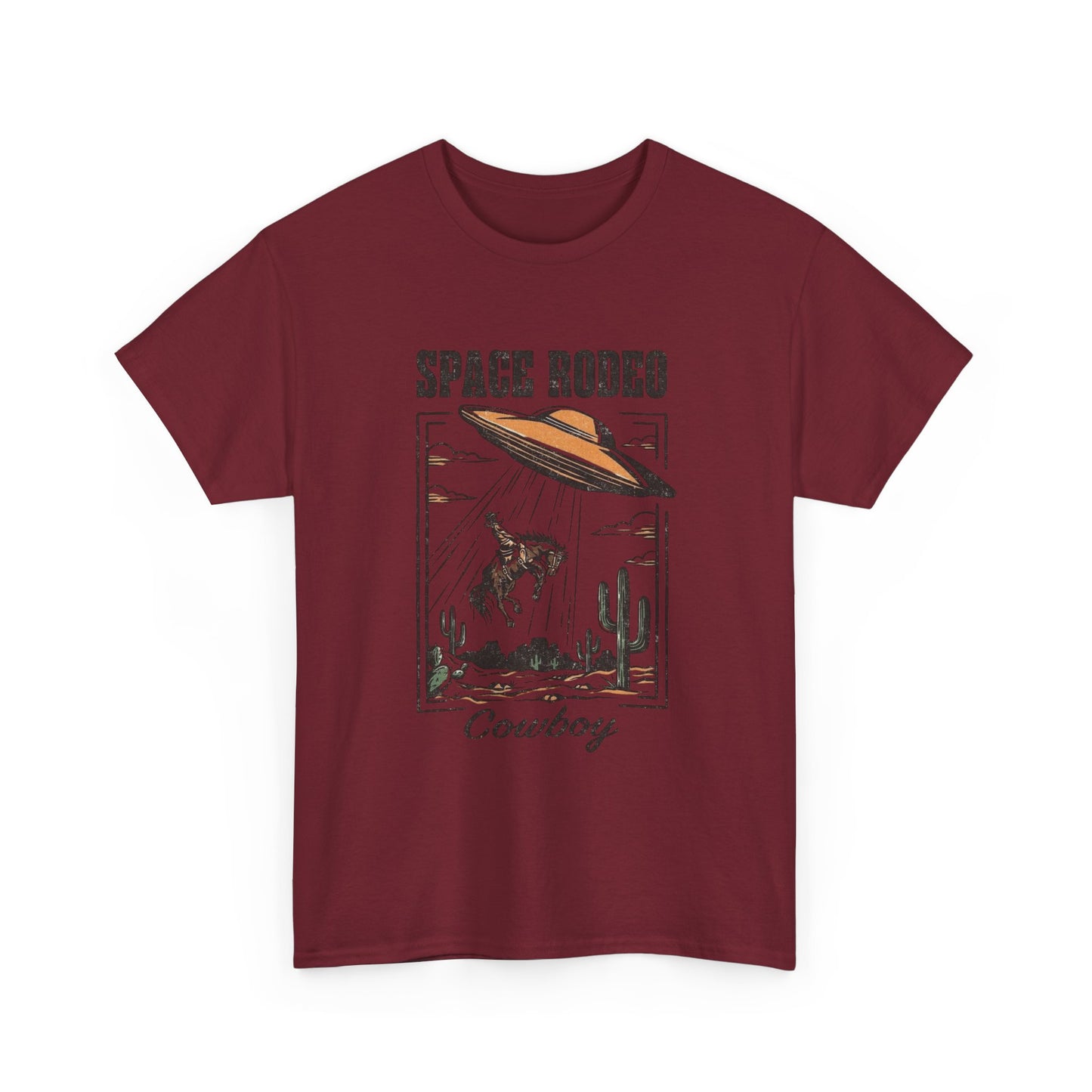 Space Rodeo Cowboy Graphic T Shirt Unisex Heavy Cotton Tee