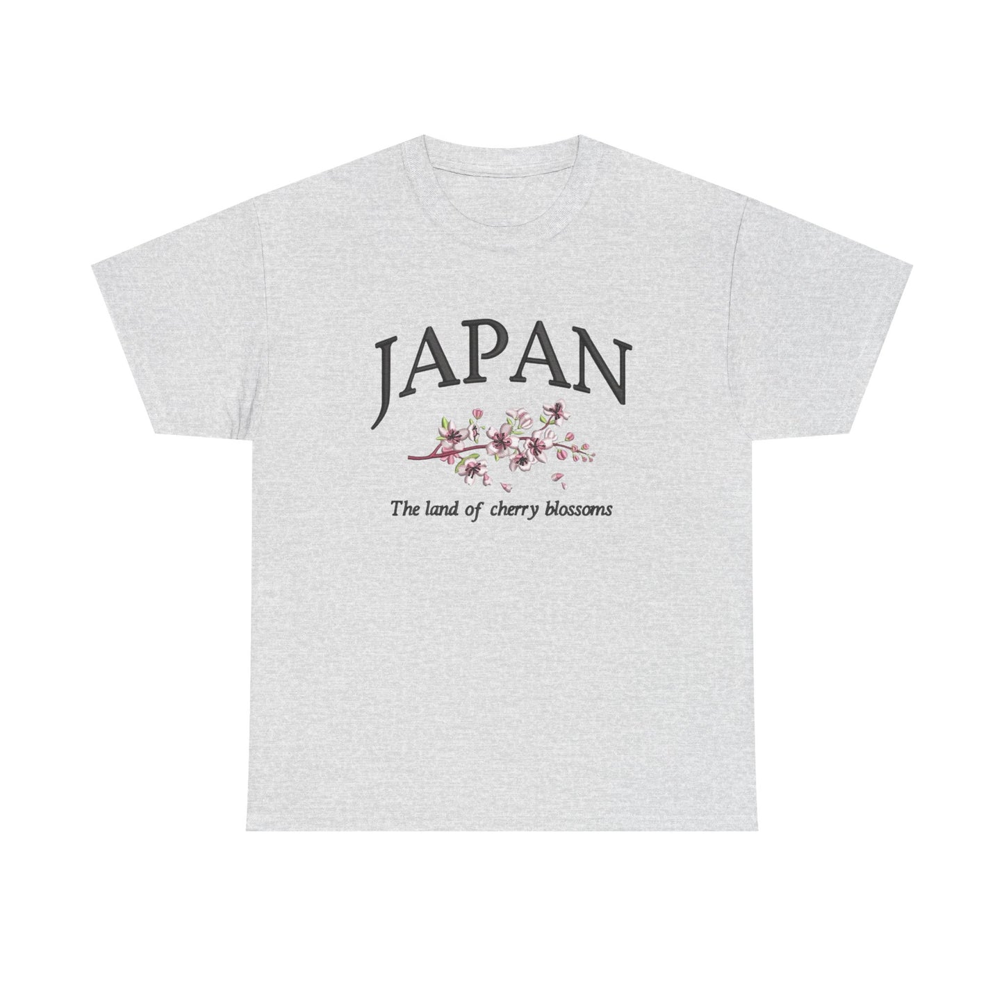 Japan Land Of The Cherry Blossoms Graphic T Shirt NEW Unisex Heavy Cotton Tee