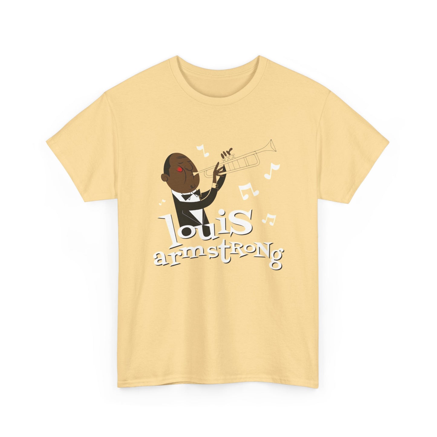 Louis Armstrong Vintage Graphic T Shirt ADULT NEW Heavy Cotton Tee