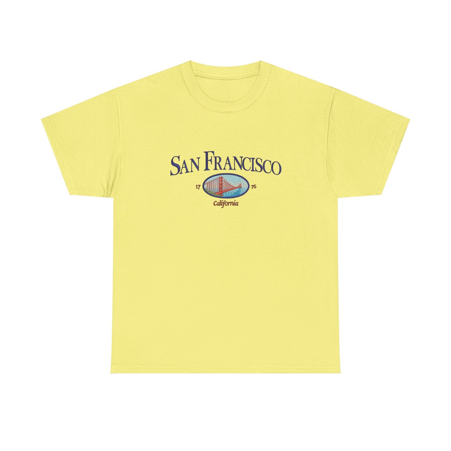 San Francisco California Retro Graphic T Shirt NEW Unisex Heavy Cotton Tee