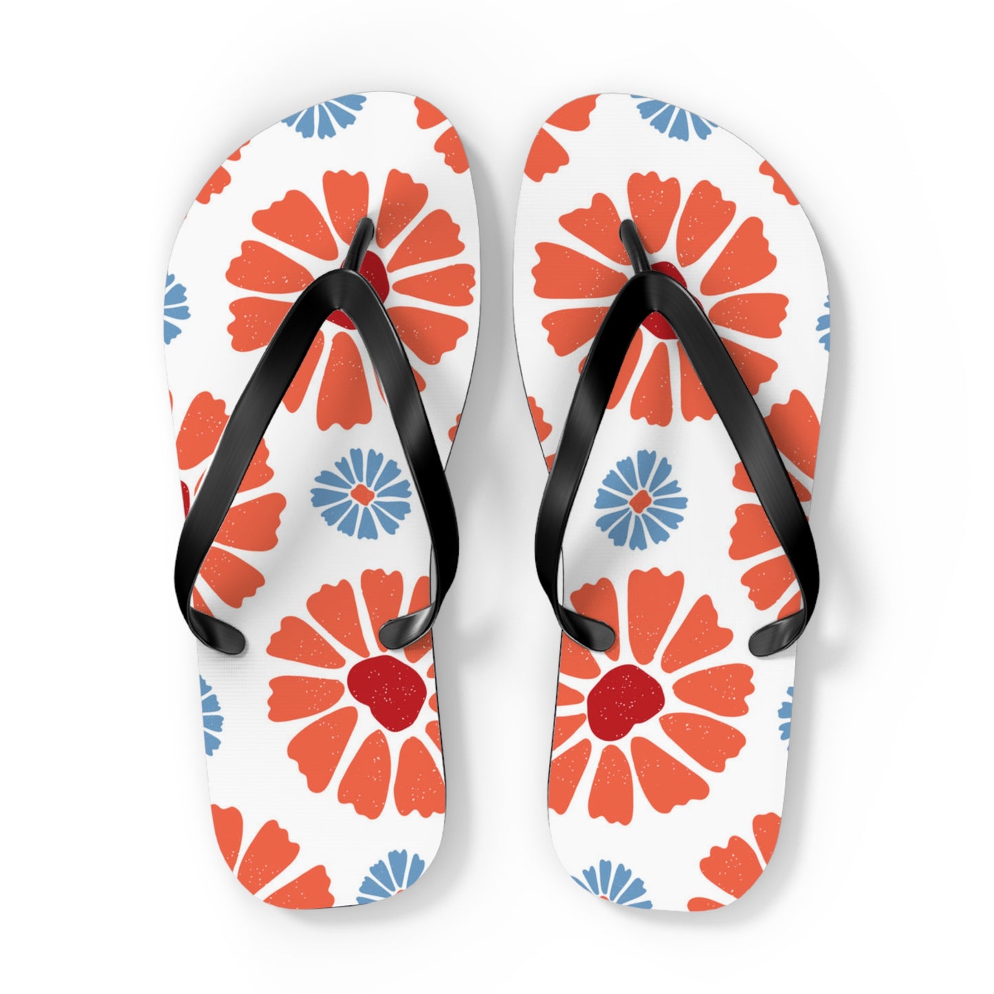 Tropical Flowers Beach Sandals Summer Flip Flops Slides BRAND NEW
