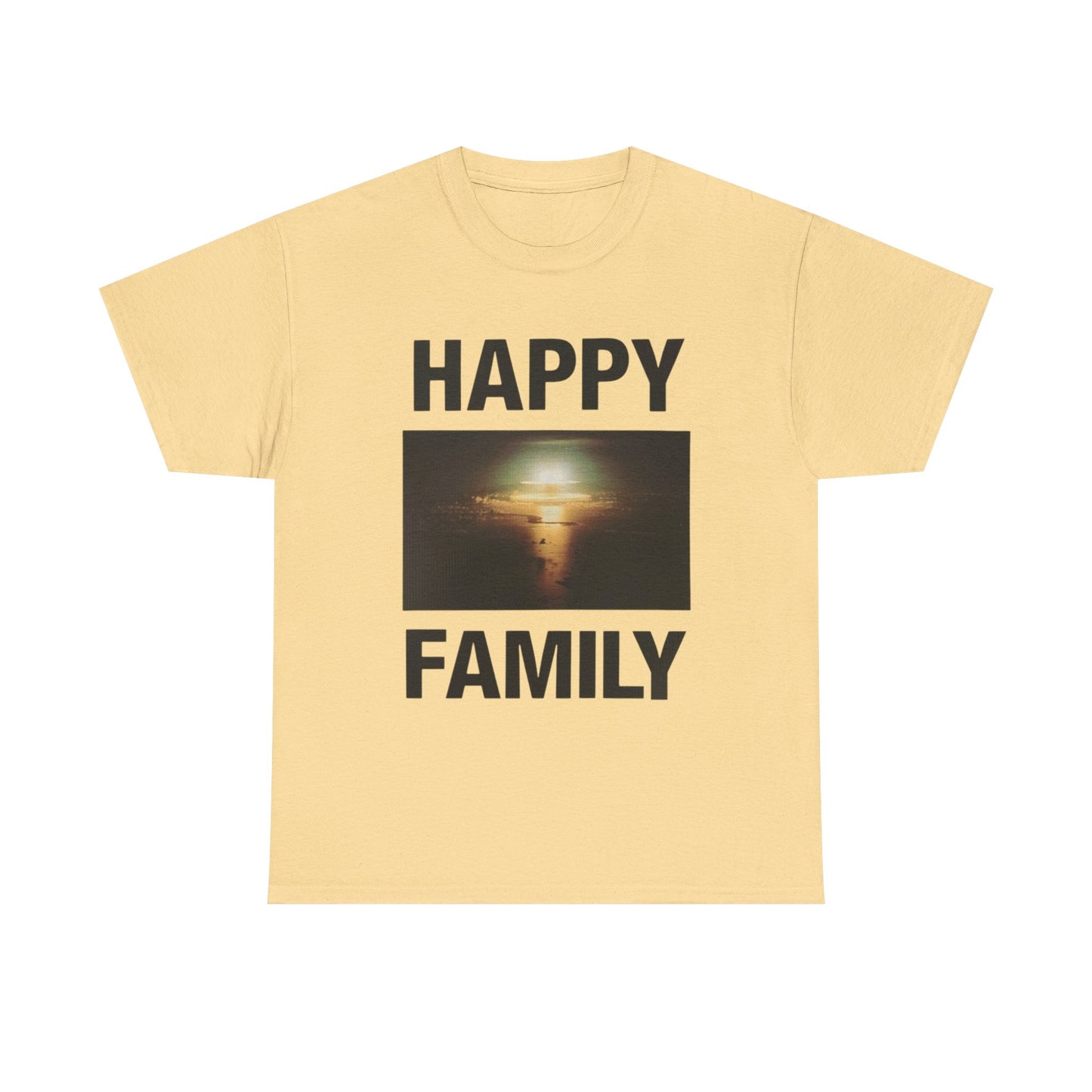 Happy Family Nuclear Bomb Graphic T Shirt Unisex Heavy Cotton Tee Gift New