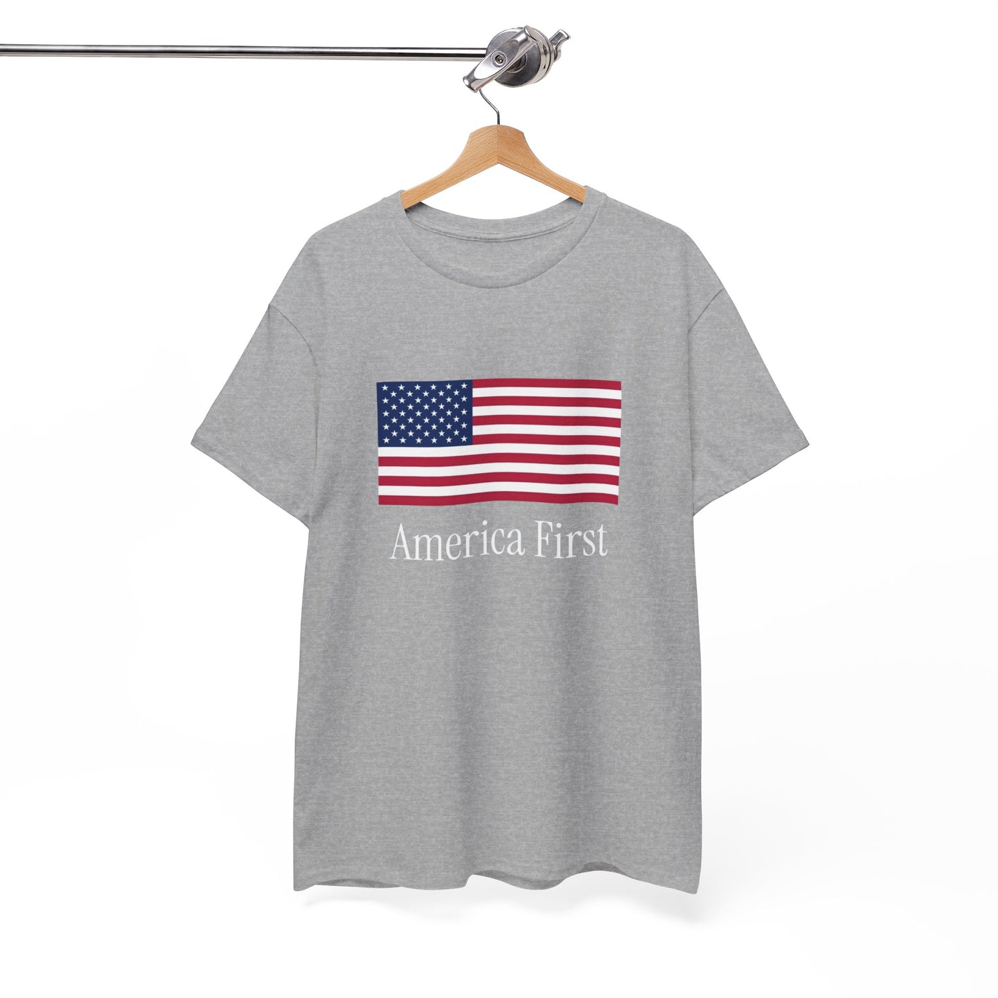 America First USA Flag Graphic T Shirt Heavy Cotton Tee NEW ADULT UNISEX