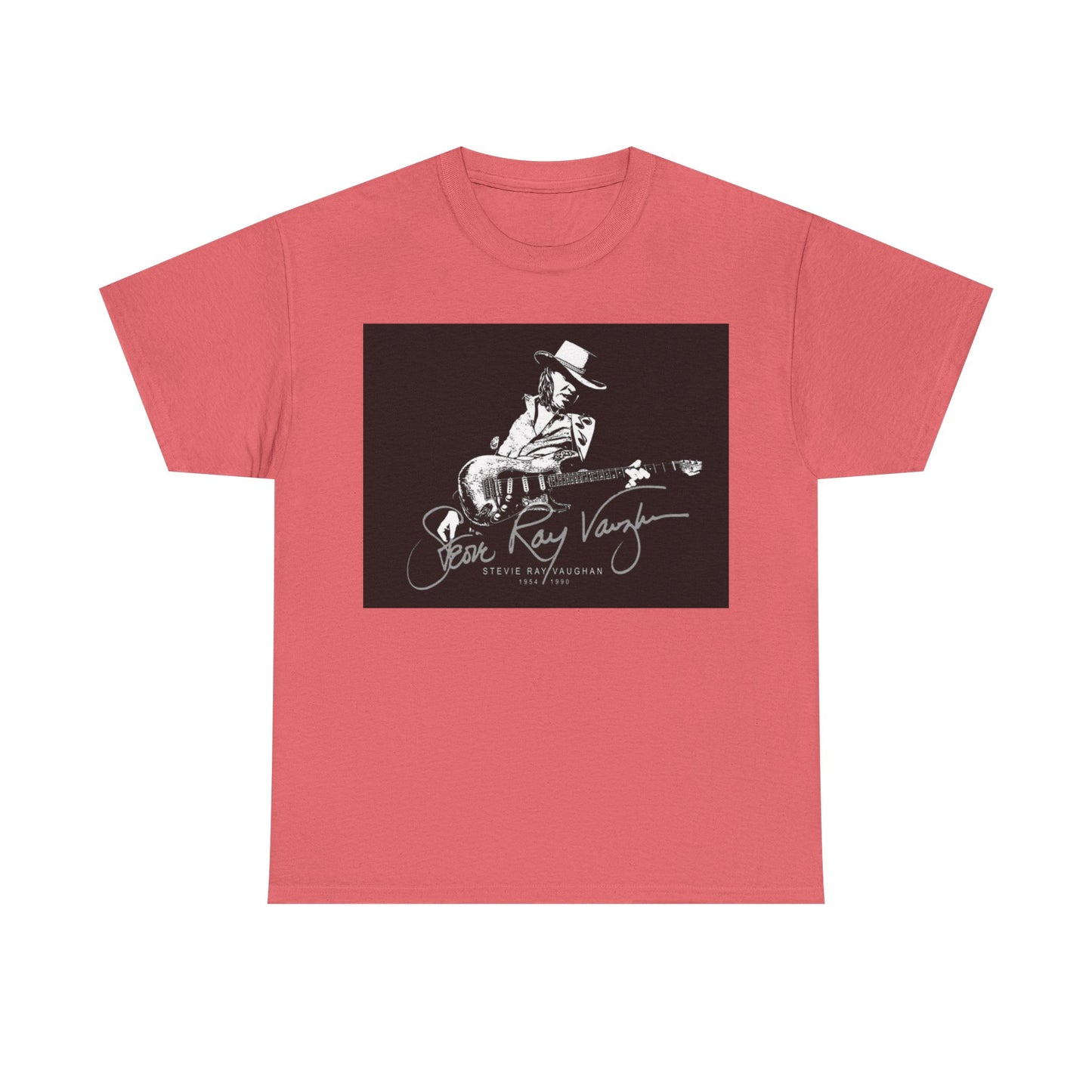 Stevie ray vaughn T-shirt Vintage retro rock album Unisex Heavy Cotton Tee