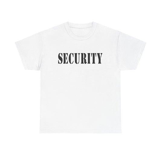 Security Graphic T Shirt Police Academy Uniform Funny Bar Unisex Heavy Cotton