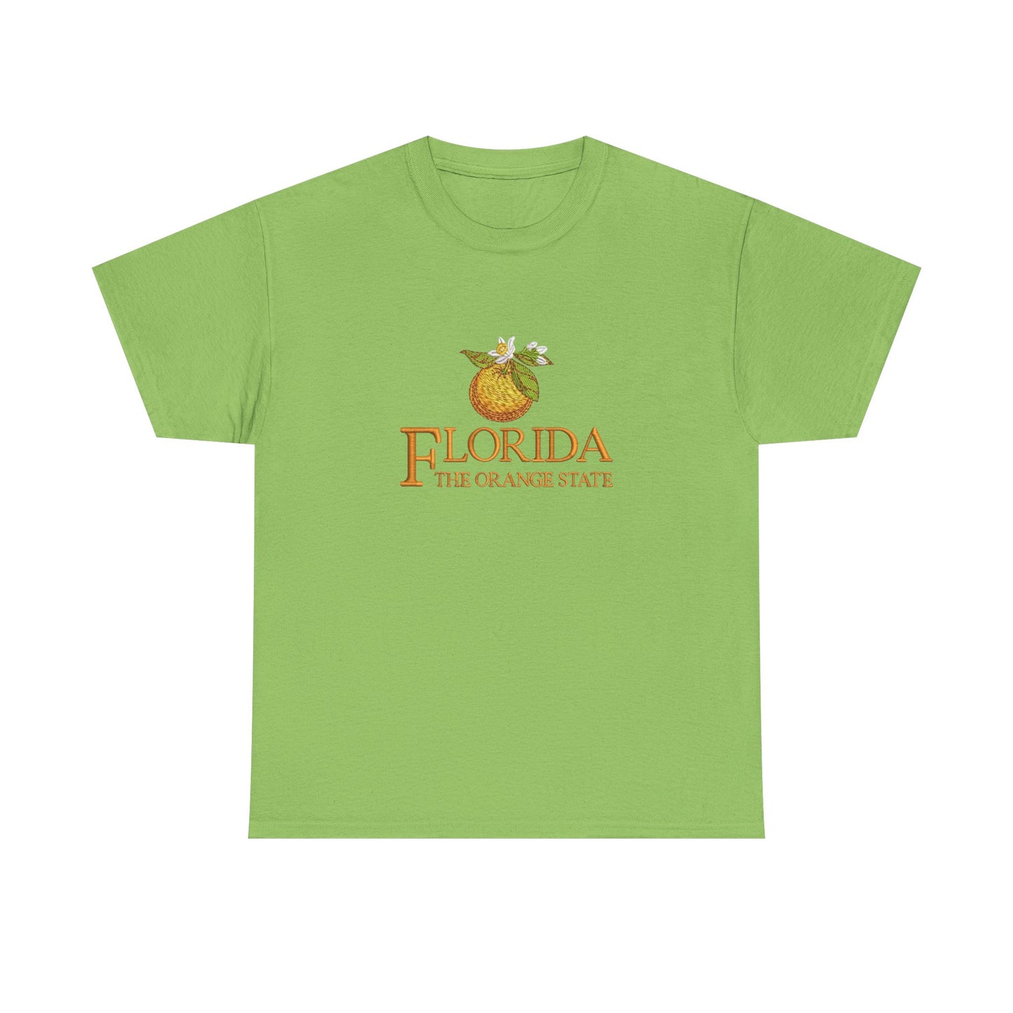 Florida The Orange State Graphic T Shirt NEW Unisex Heavy Cotton Tee