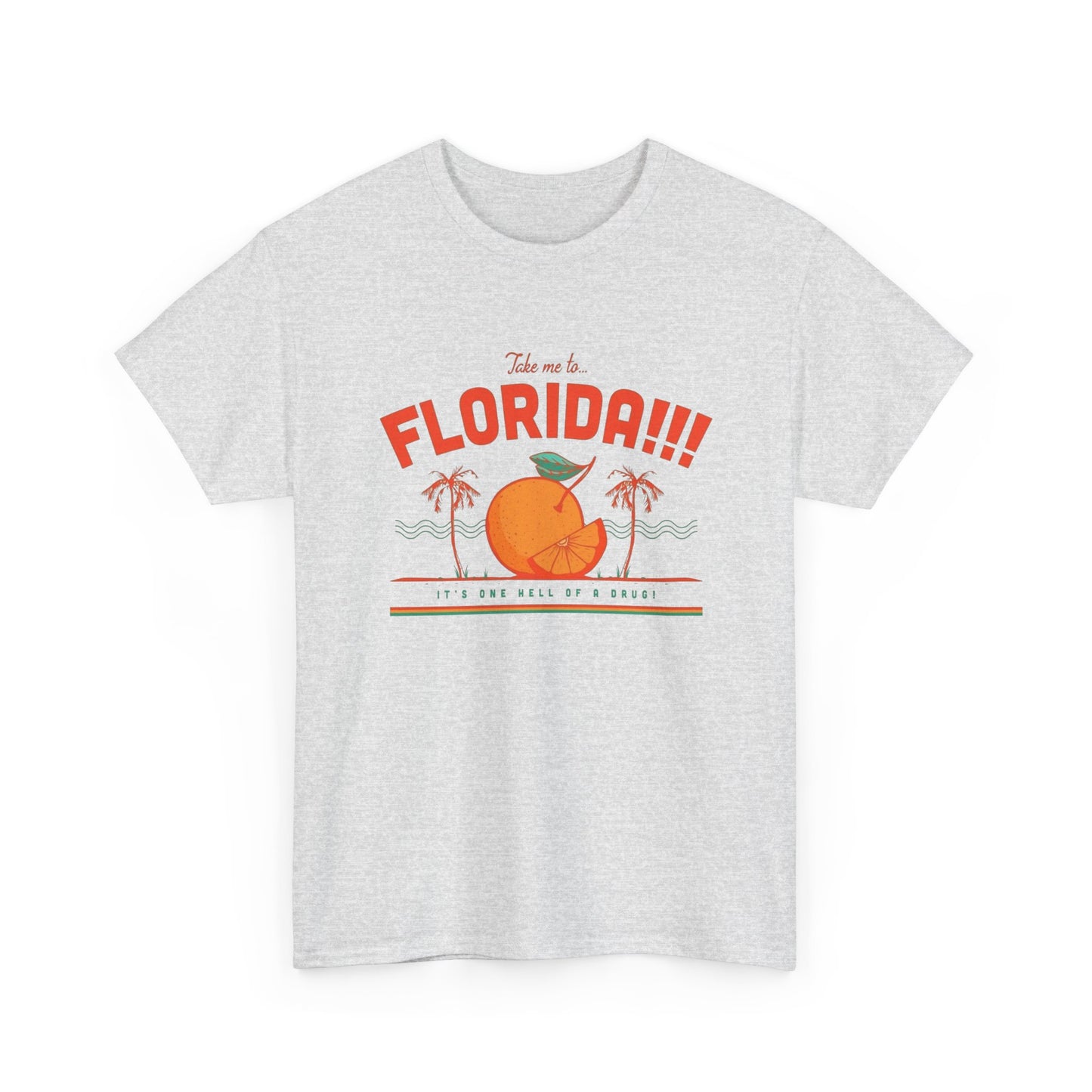 Take Me To Florida Funny Graphic T Shirt NEW Unisex Heavy Cotton Tee