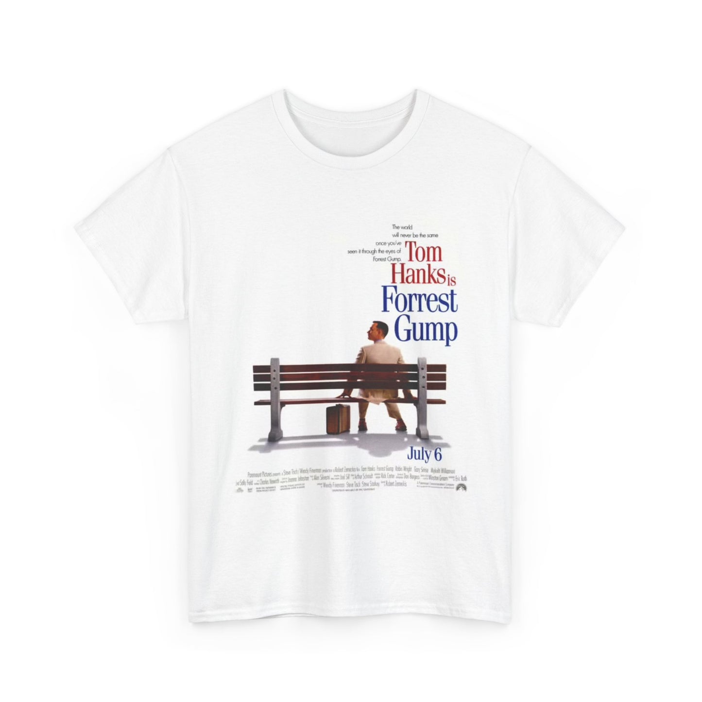 Tom Hanks Tshirt Forrest Gump Vintage Movie Unisex Heavy Cotton Tee