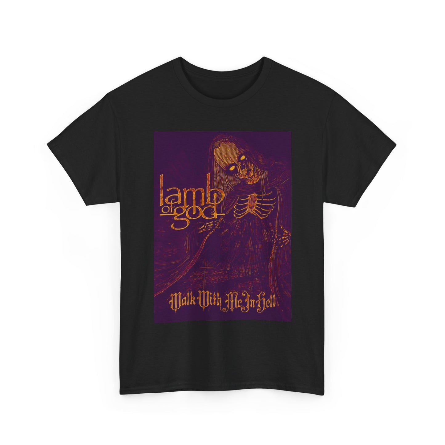 Lamb Of God Tshirt Metal Band Merch Retro Graphic Unisex Heavy Cotton Tee