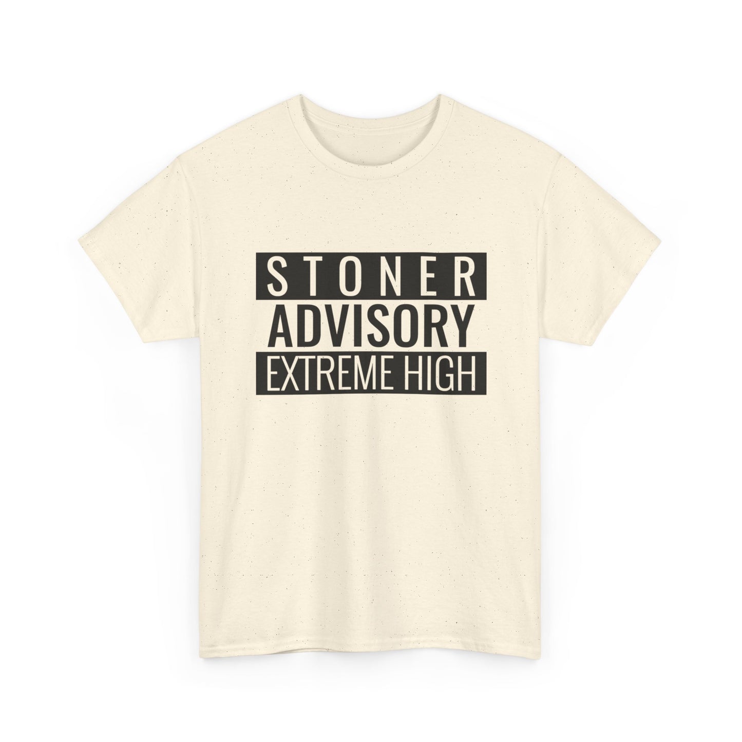 Stoner Advisory Funny T-Shirt Unisex Heavy Cotton Tee Gift New