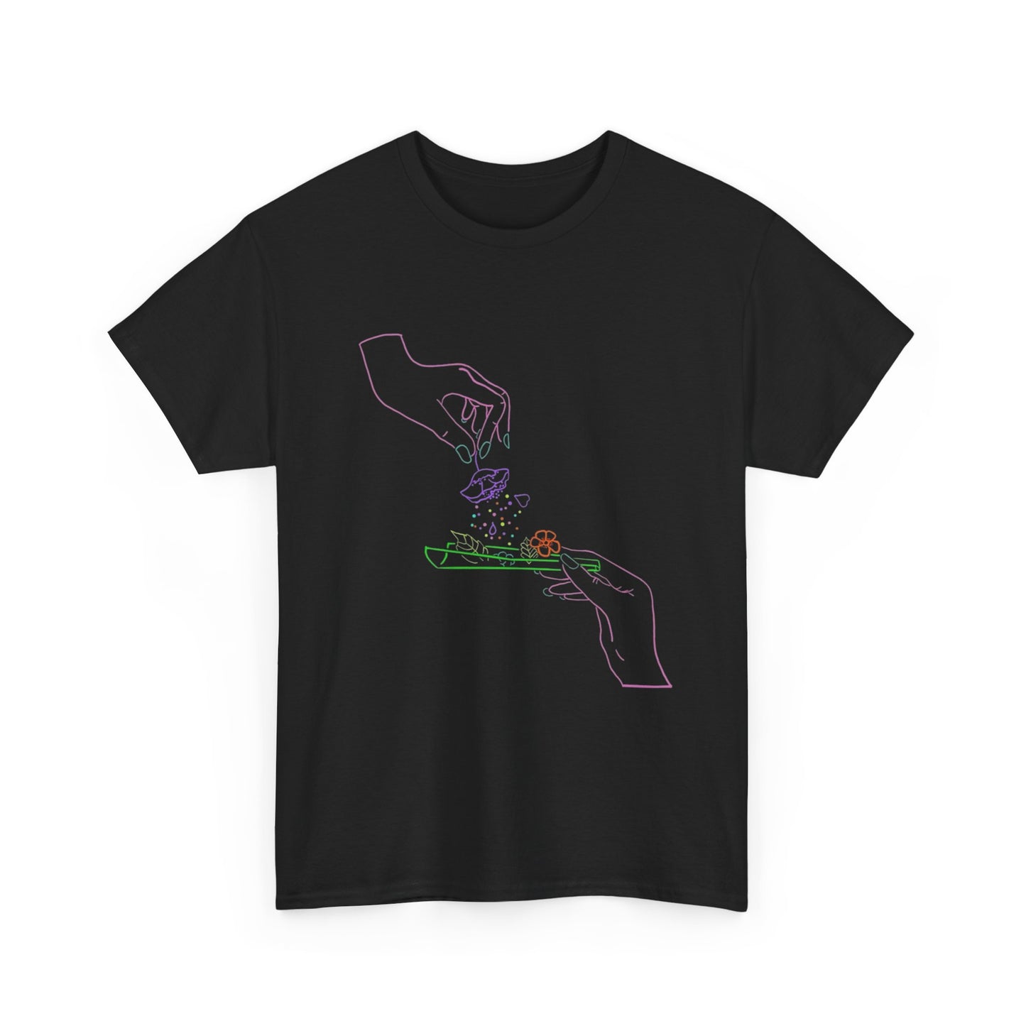 Rolling Flowers Graphic T Shirt Adult NEW