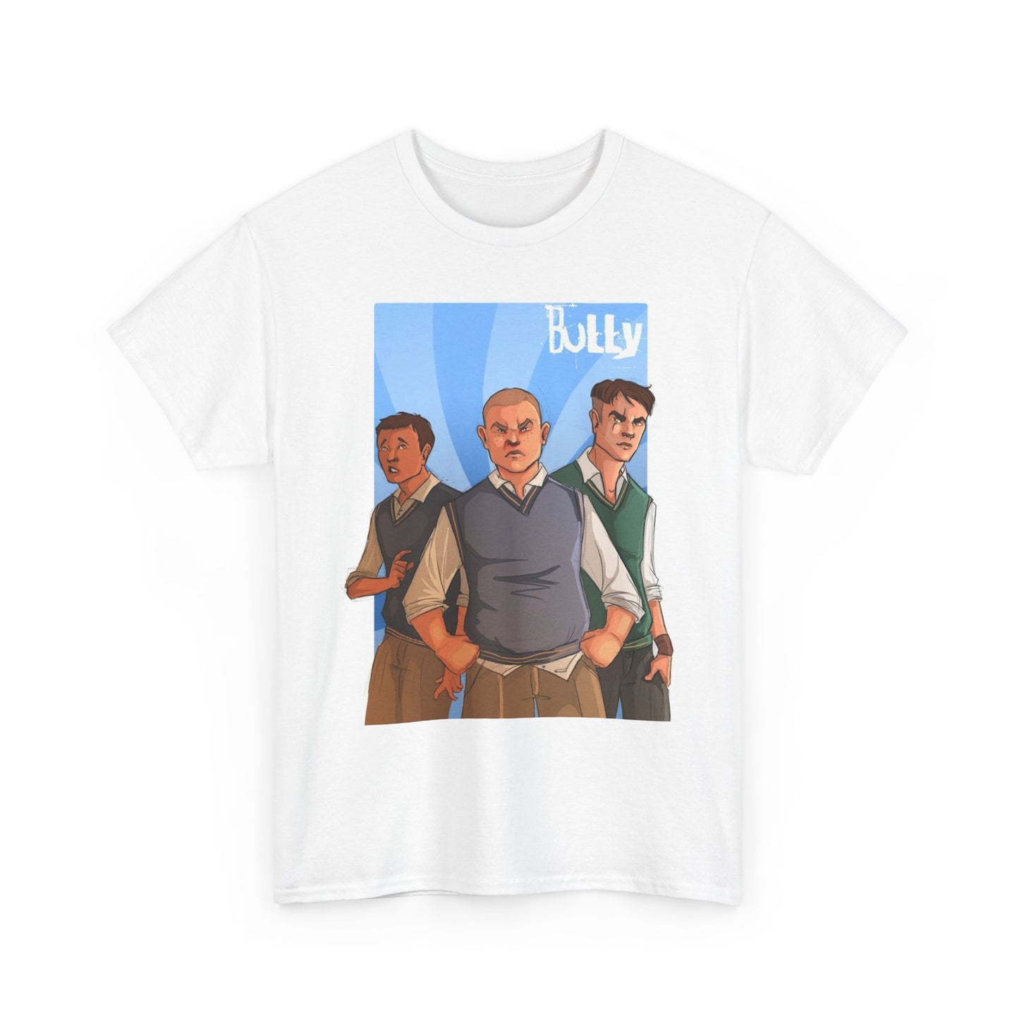 Bully Video Game Graphic T Shirt Vintage GTA Retro Unisex Heavy Cotton Tee