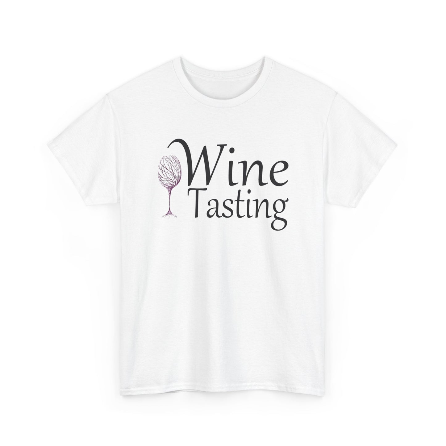 Wine Tasting Glass T Shirt Retro Girly Cute Graphic Unisex Heavy Cotton Tee