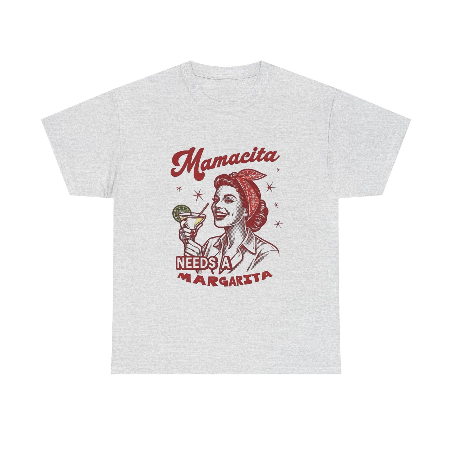Mamacita Needs A Margarita Funny Graphic T Shirt NEW Unisex Heavy Cotton Tee