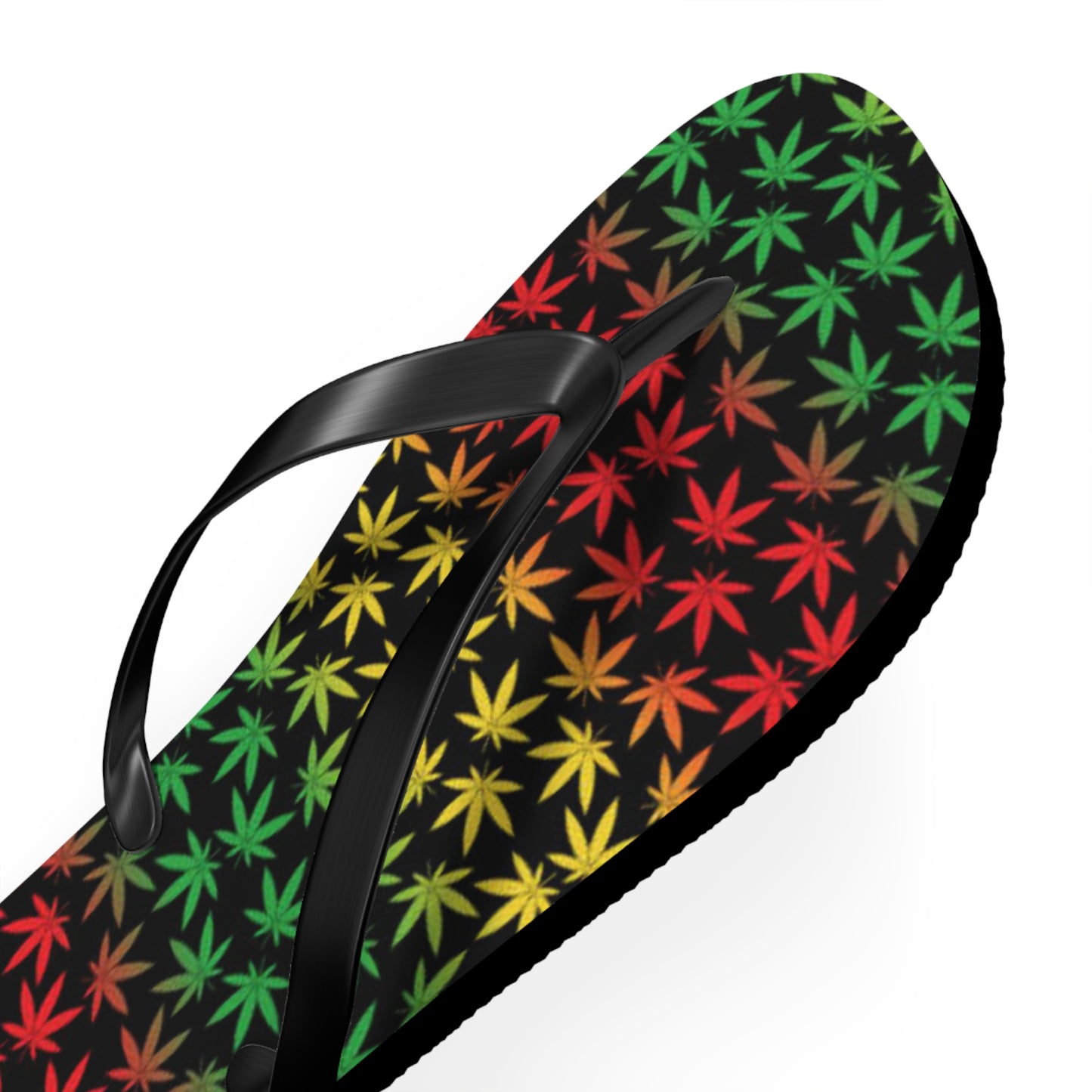 WAVES And SUN Co Sandals Jamaica Weed Flip Flops -Slides Summer Beach BRAND NEW