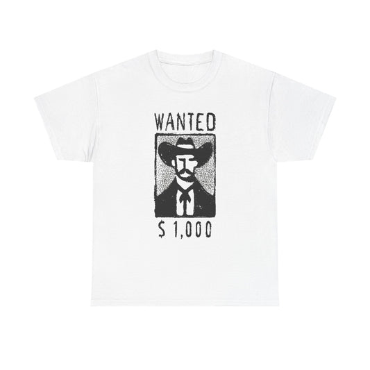 Wild Wild West Wanted Graphic T Shirt NEW ADULT Unisex Heavy Cotton Tee