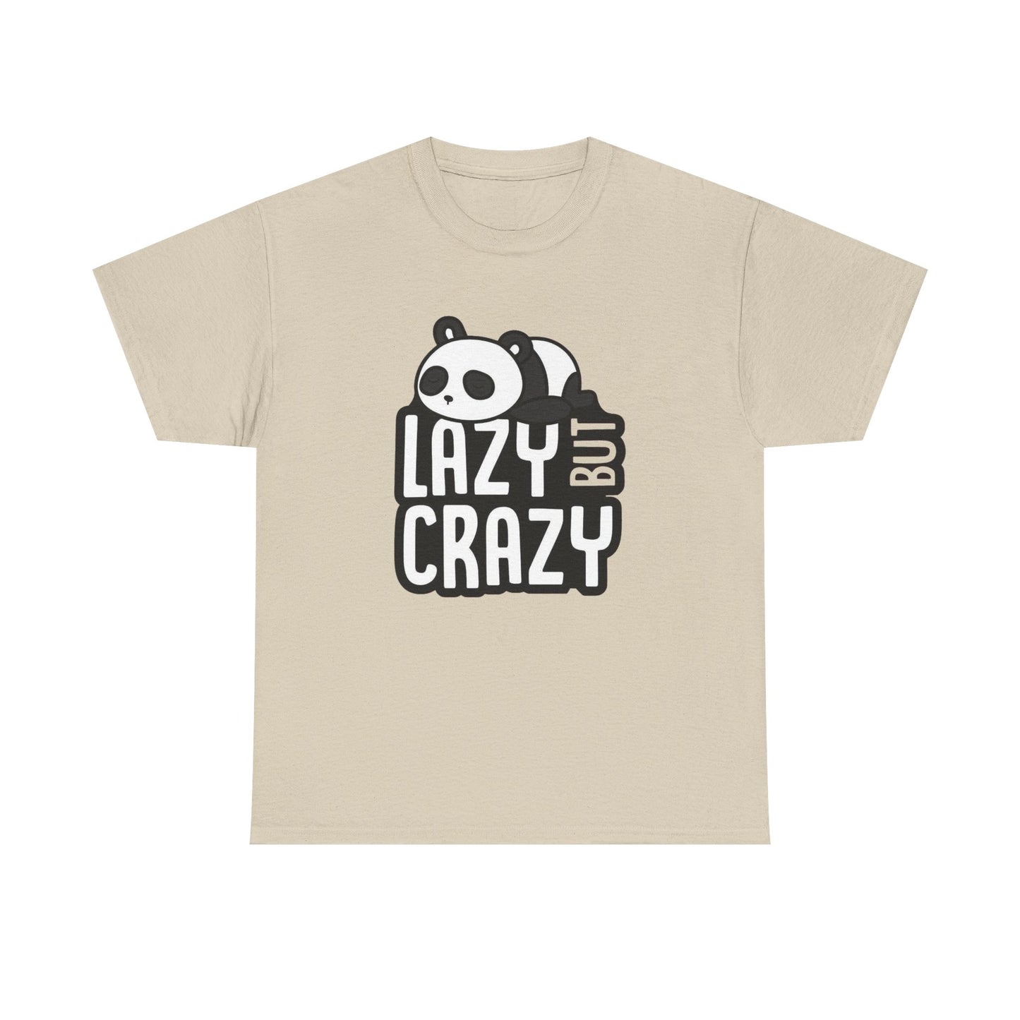 Lazy But Crazy Graphic T Shirt Unisex Heavy Cotton Tee