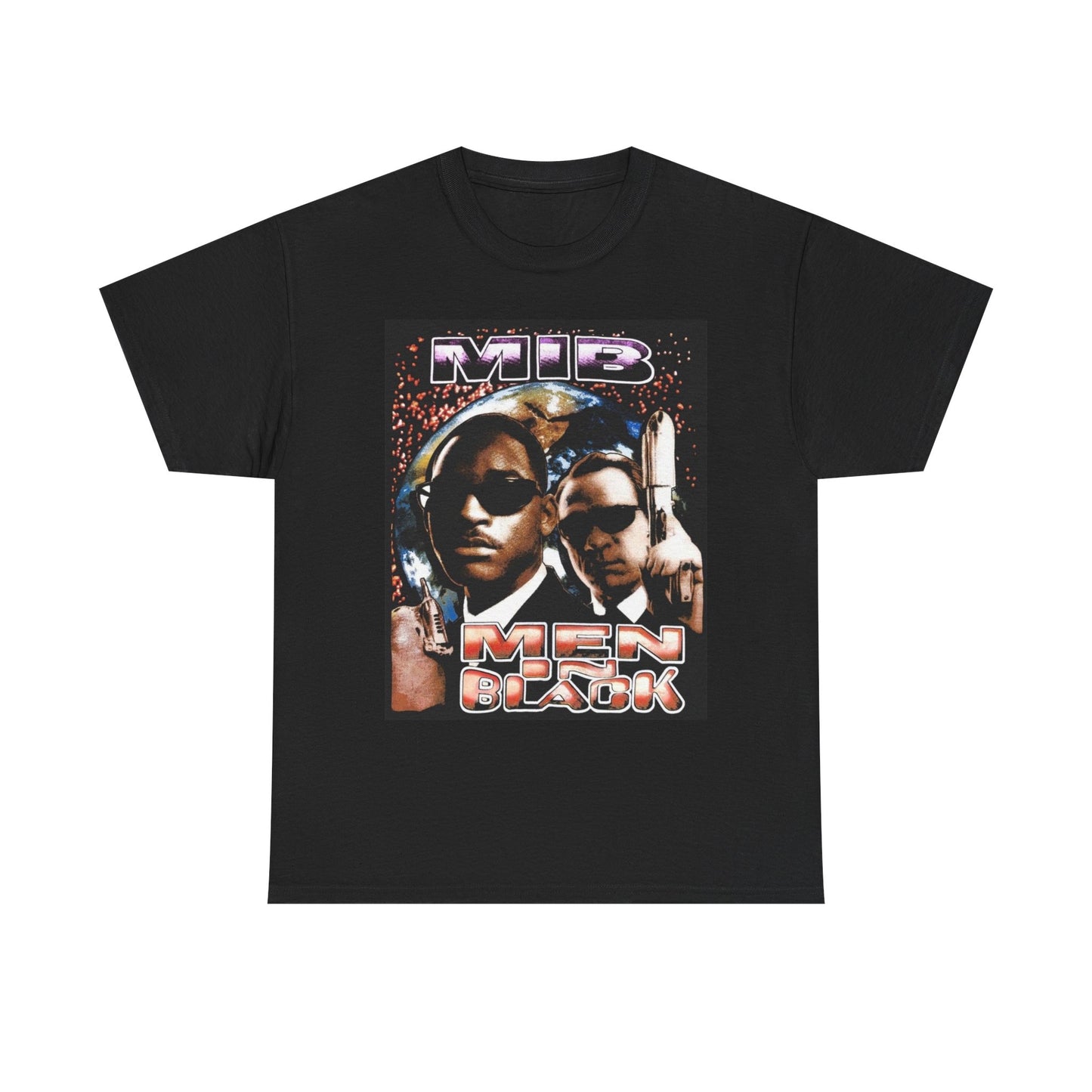 Men In Black Graphic T Shirt Vintage Movie Poster Heavy Cotton Tee