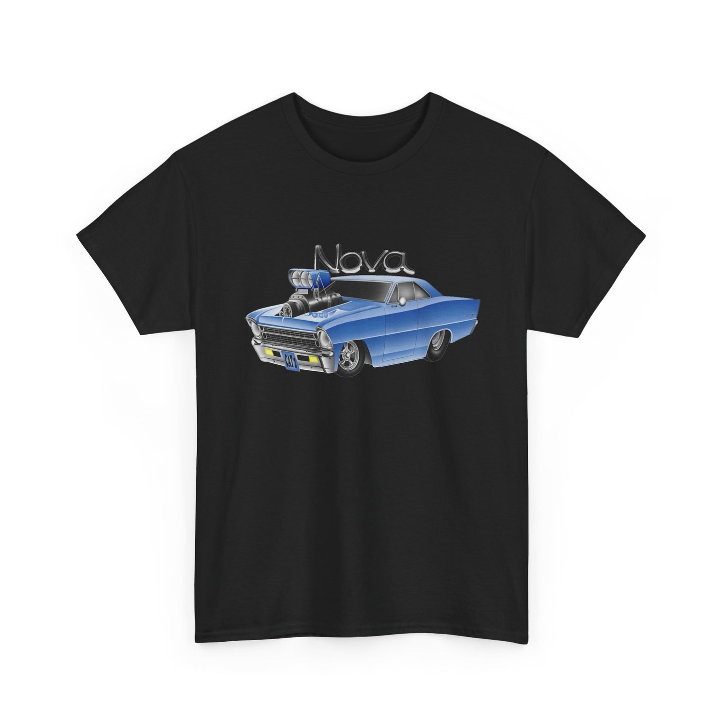 Chevy Nova Classic Muscle Car Graphic T Shirt Unisex Heavy Cotton Tee NEW