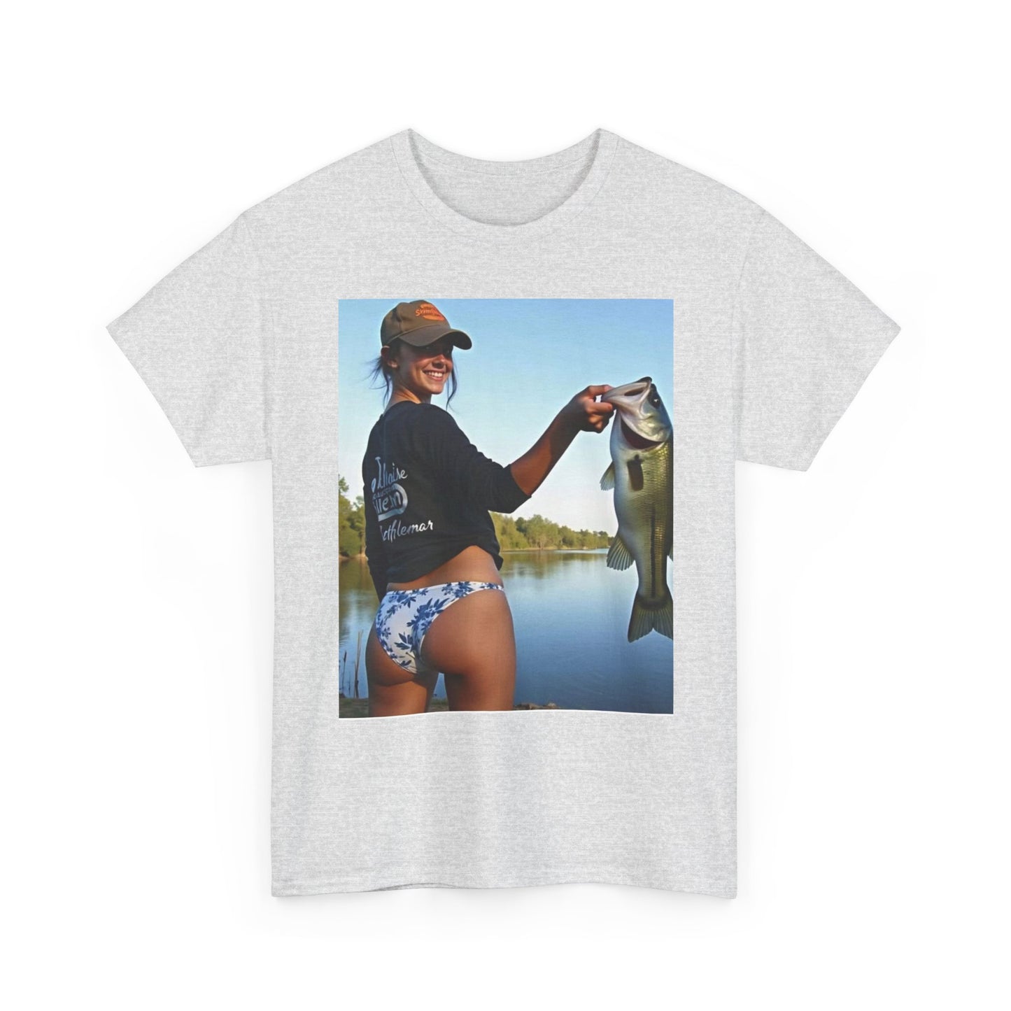 Fishing Babes Outdoors Graphic T Shirt S-5XL Unisex Heavy Cotton Tee