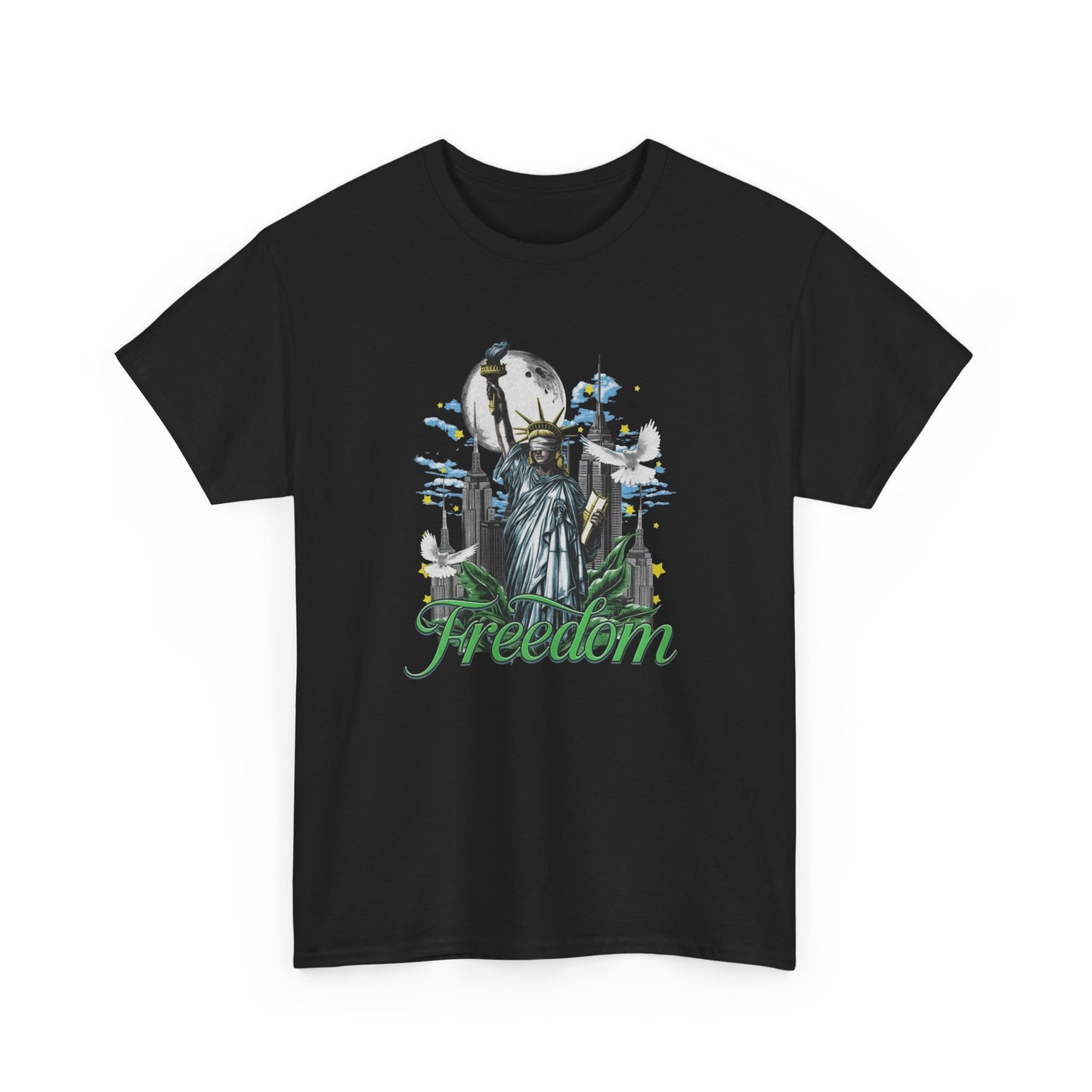 American Freedom Graphic T Shirt Unisex Heavy Cotton Tee NEW Gift