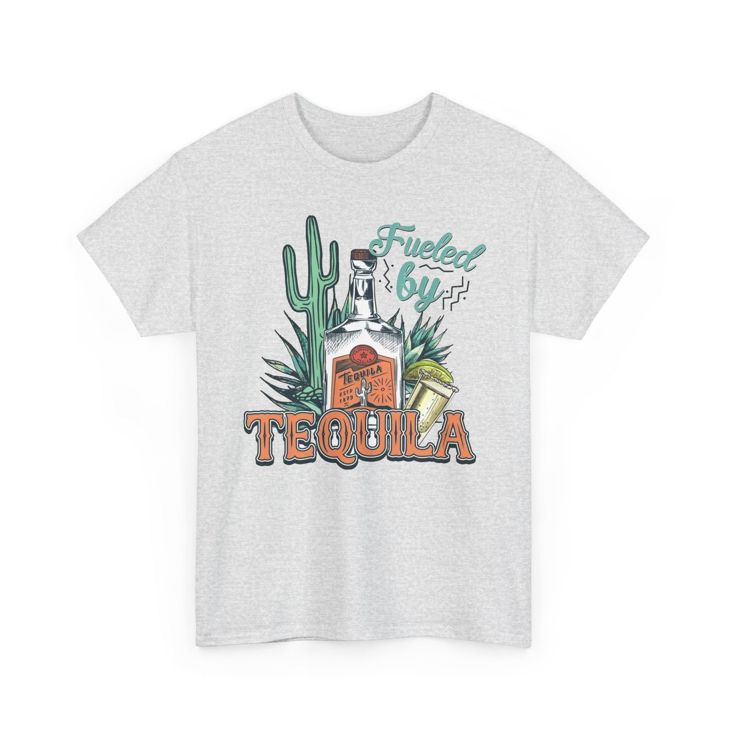 Fueled By Tequila Graphic T Shirt NEW Unisex Heavy Cotton Tee