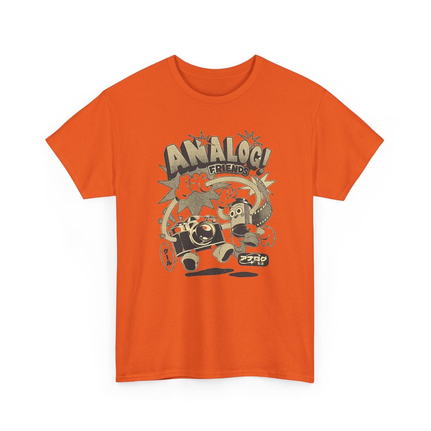 Analog Friends T Shirt Retro Photo Unisex Heavy Cotton Tee