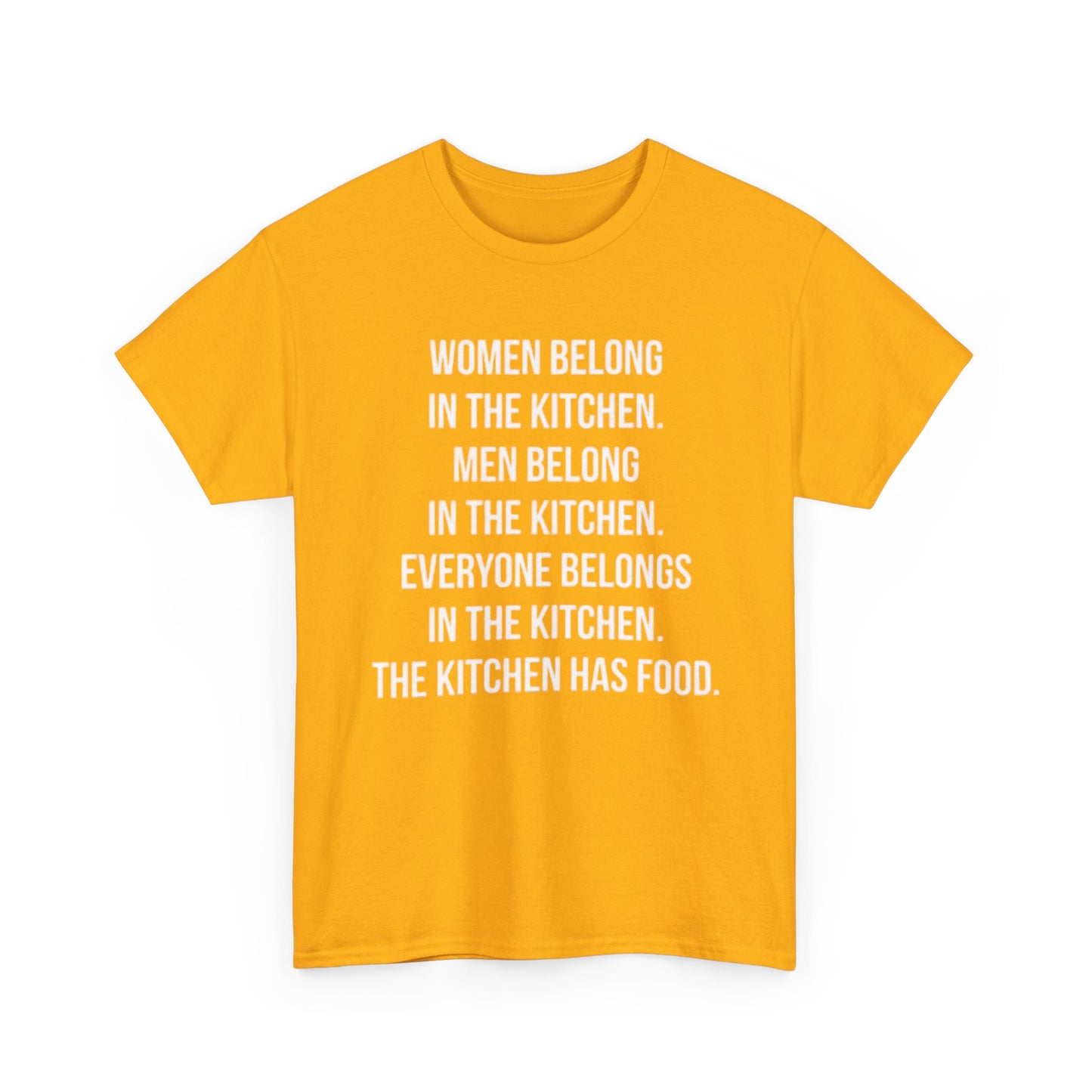 Everyone Belongs In The Kitchen Funny T Shirt Graphic Men And Women Unisex Chef