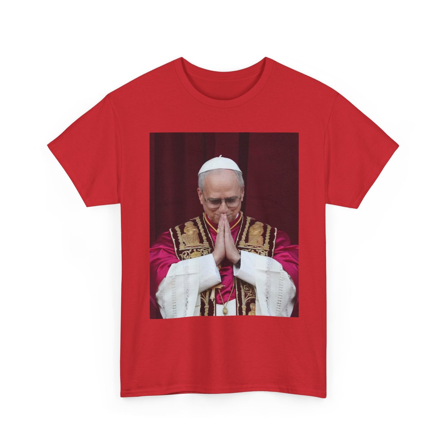 Pope Leo Graphic T Shirt New All Sizes Fast Ship Unisex Heavy Cotton Tee