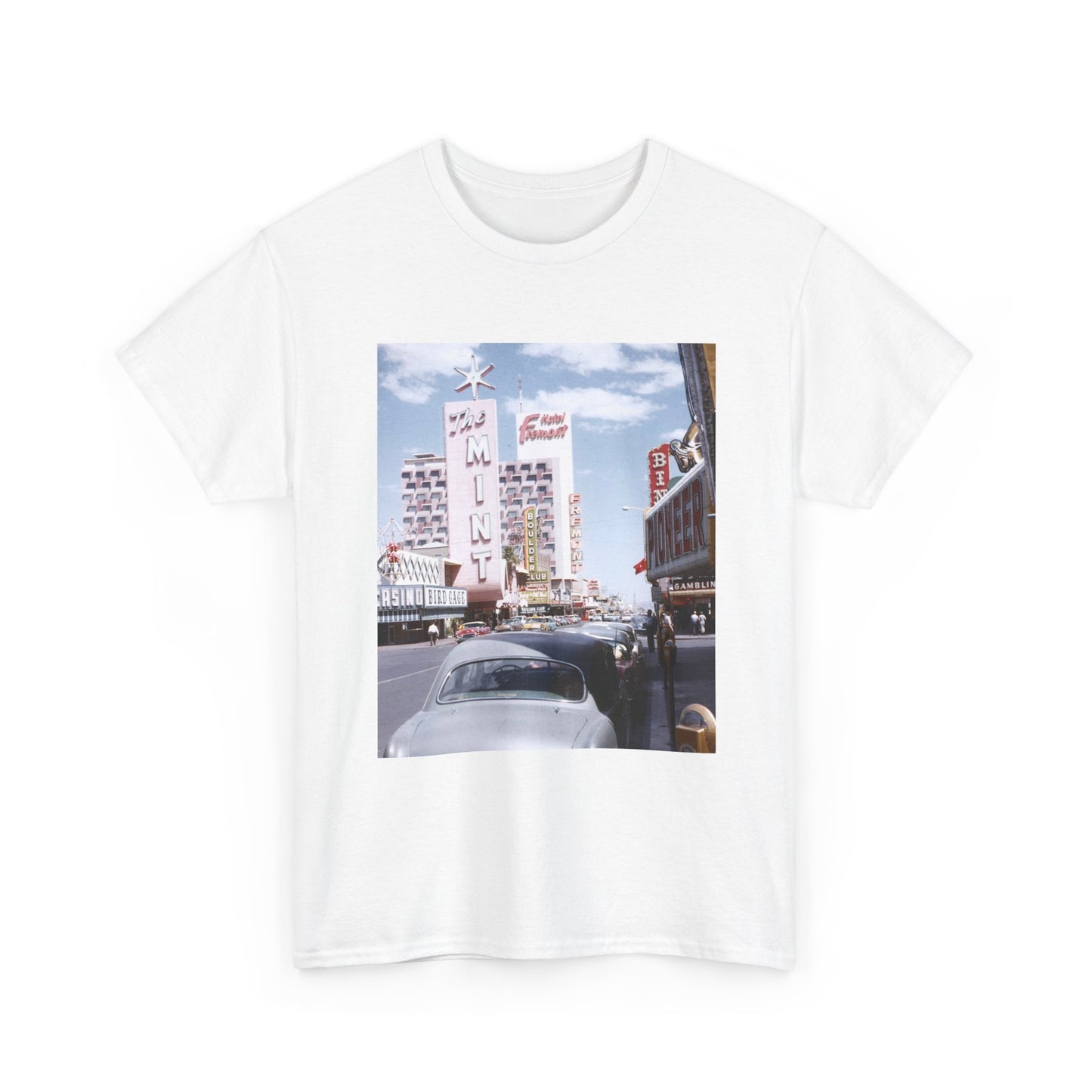 Old Las Vegas Tshirt Vintage Strip Retro Photo Nostalgia Unisex Heavy Casinos
