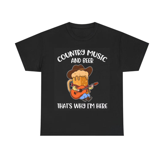 Country Music Tshirt Porch Beer Combs Funny Gift Unisex Heavy Cotton Tee Gift