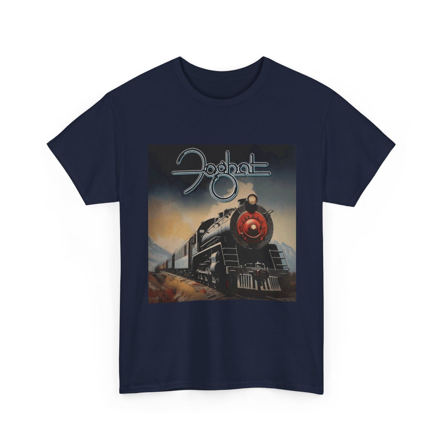 FogHat Tshirt Vintage Rock Poster Retro 70s Woodstock Unisex Heavy Cotton Tee q
