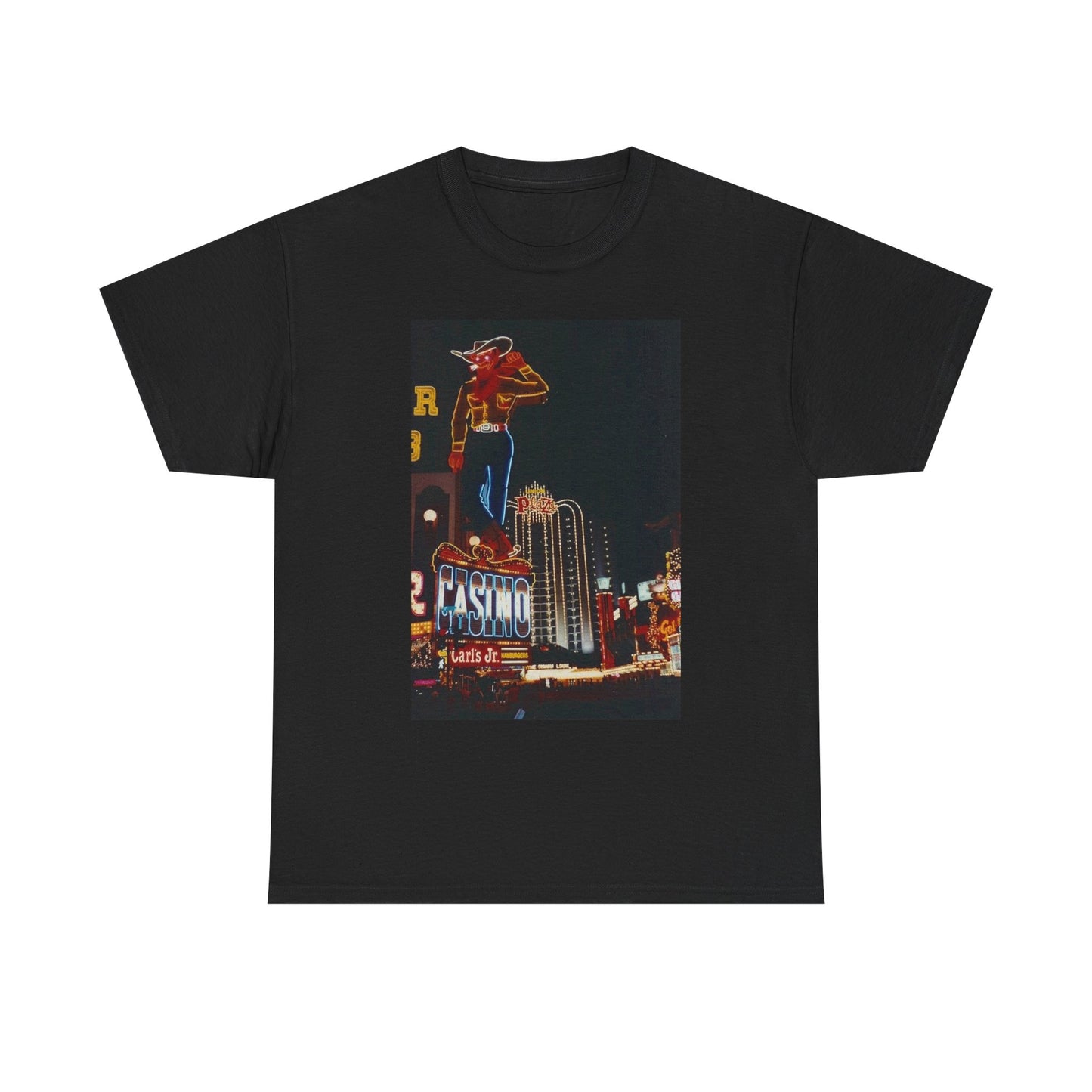 Las Vegas Casino Vintage Cowboy Graphic T Shirt S-5XL Unisex Heavy Cotton Tee