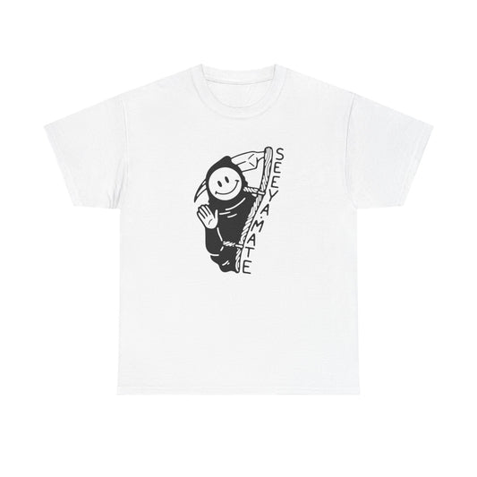 See Ya Mate Grim Reaper Funny Graphic T Shirt Unisex Heavy Cotton Tee Gift New
