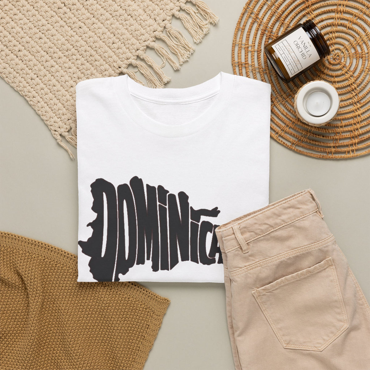 Dominincana Republic Graphic T Shirt Men's Vintage Heavy Cotton Tee