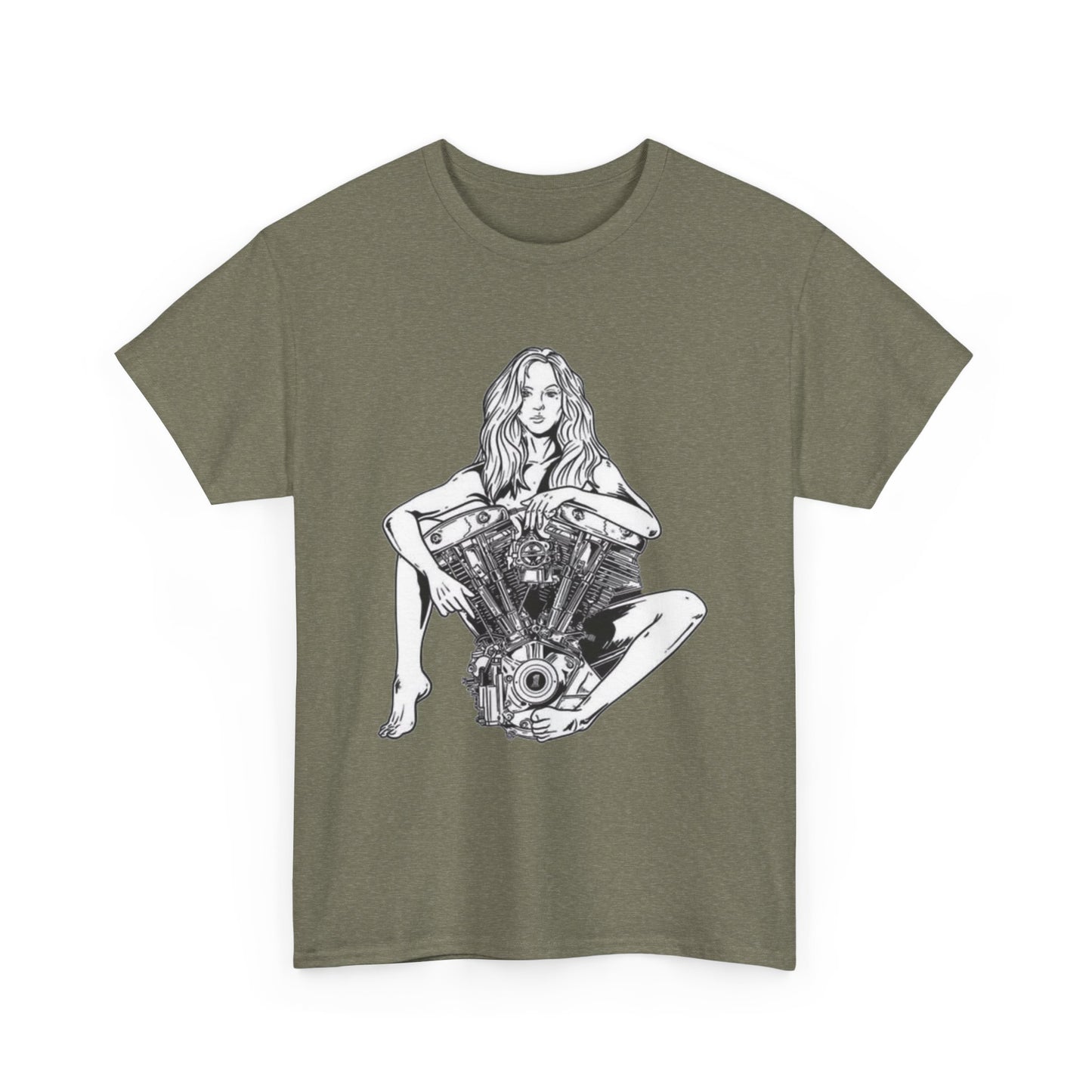 V Twin Motorcycle Model Graphic T Shirt NEW Unisex Heavy Cotton Tee